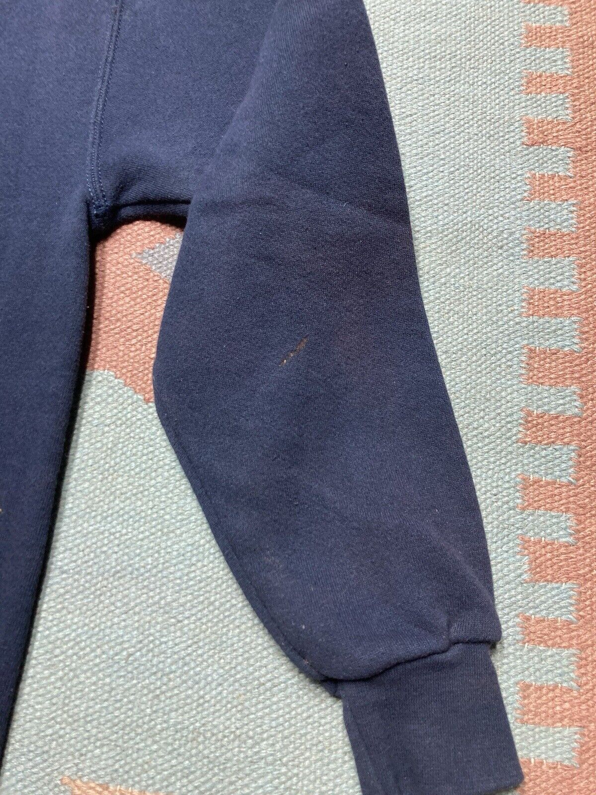 Lee × Vintage VTG 90s sweatshirt blank navy blue lee heavyweight Large Size US L / EU 52-54 / 3 - 3 Thumbnail