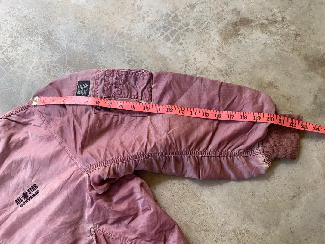 Converse × Vintage Converse Faded Red Bomber Jacket Size US L / EU 52-54 / 3 - 14 Thumbnail