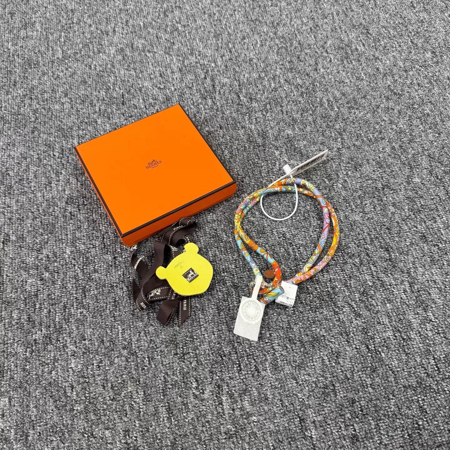 Hermes Hermes Colorful Woven Double Loop Cord Necklace New Size ONE SIZE - 1 Thumbnail