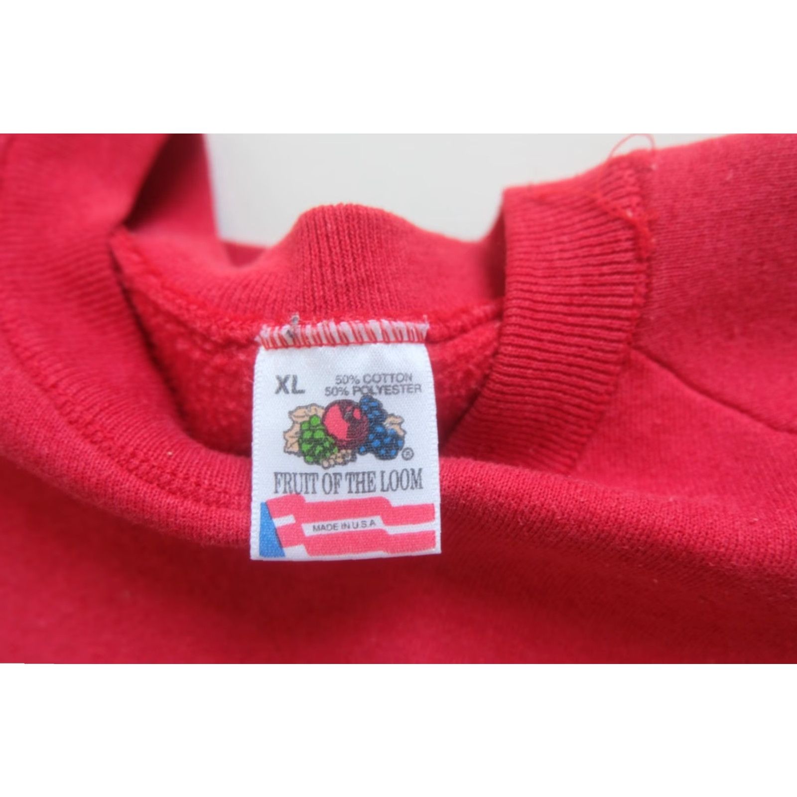 Fruit Of The Loom VINTAGE Fruit of the Loom 90s Christmas Noel Graphic Crew Sweatshirt XL Red Men Size US XL / EU 56 / 4 - 6 Thumbnail