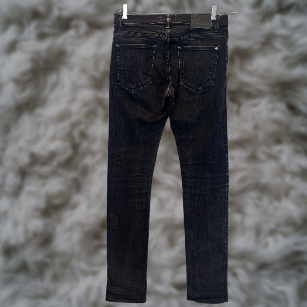 Vintage Baldwin Jeans Mens 30x31 Black Slim Straight Button Fly United States Cap Size US 30 / EU 46 - 1 Thumbnail
