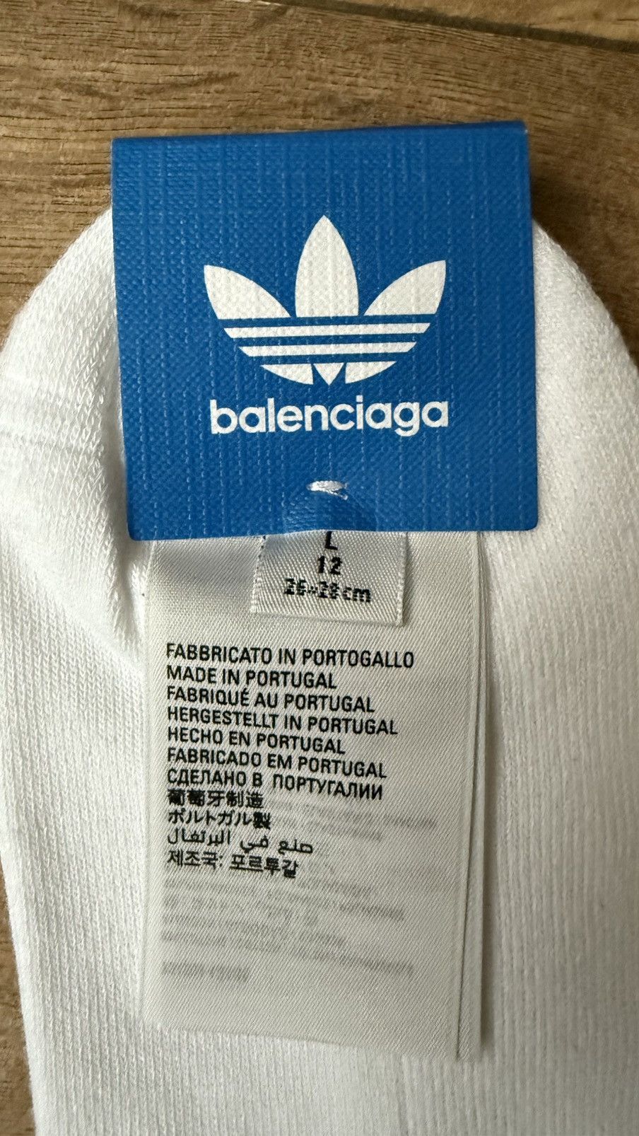 Adidas × Balenciaga Soccer Socks in White Size ONE SIZE - 3 Thumbnail