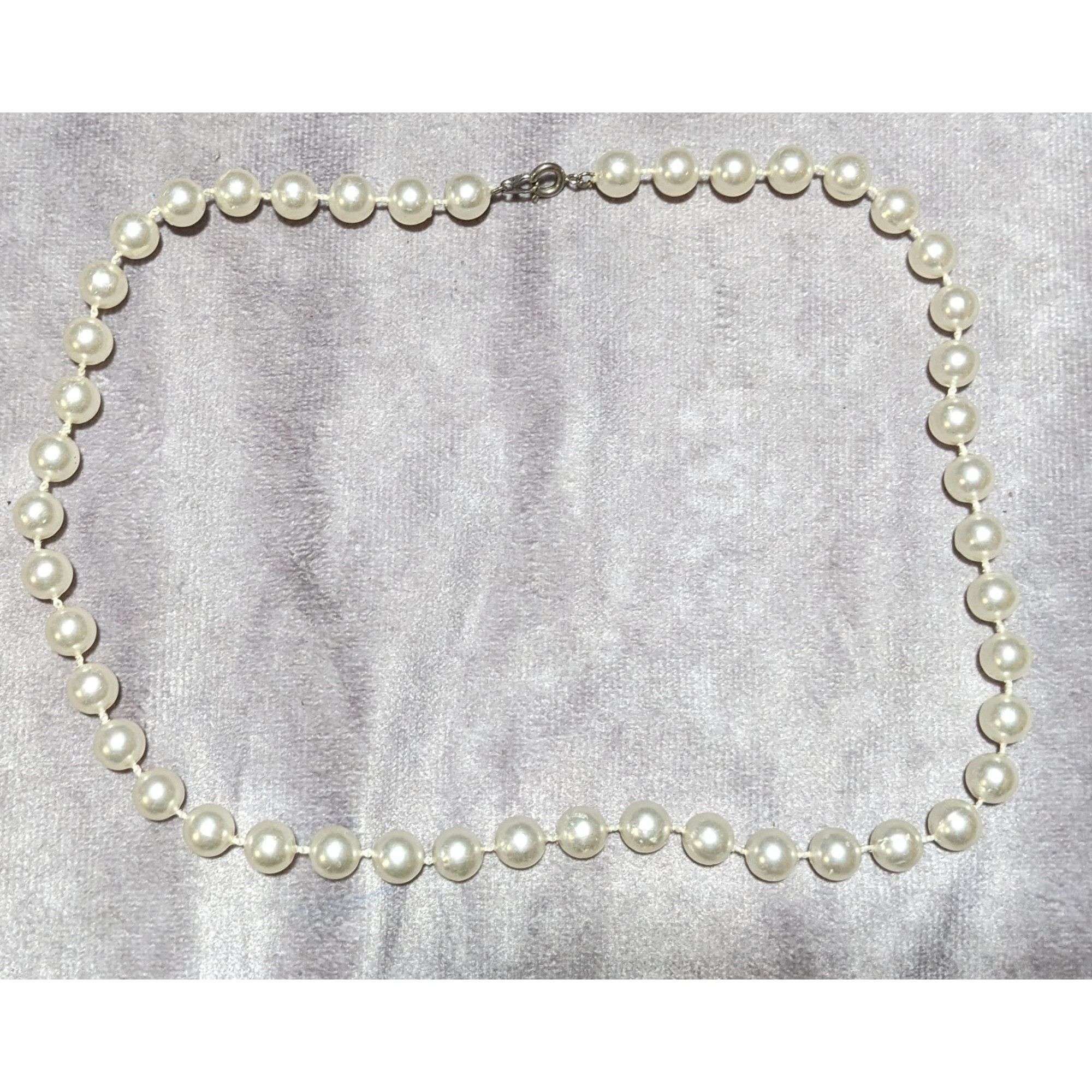 Other Simple Elegant White Faux Pearl Necklace Size ONE SIZE - 6 Thumbnail
