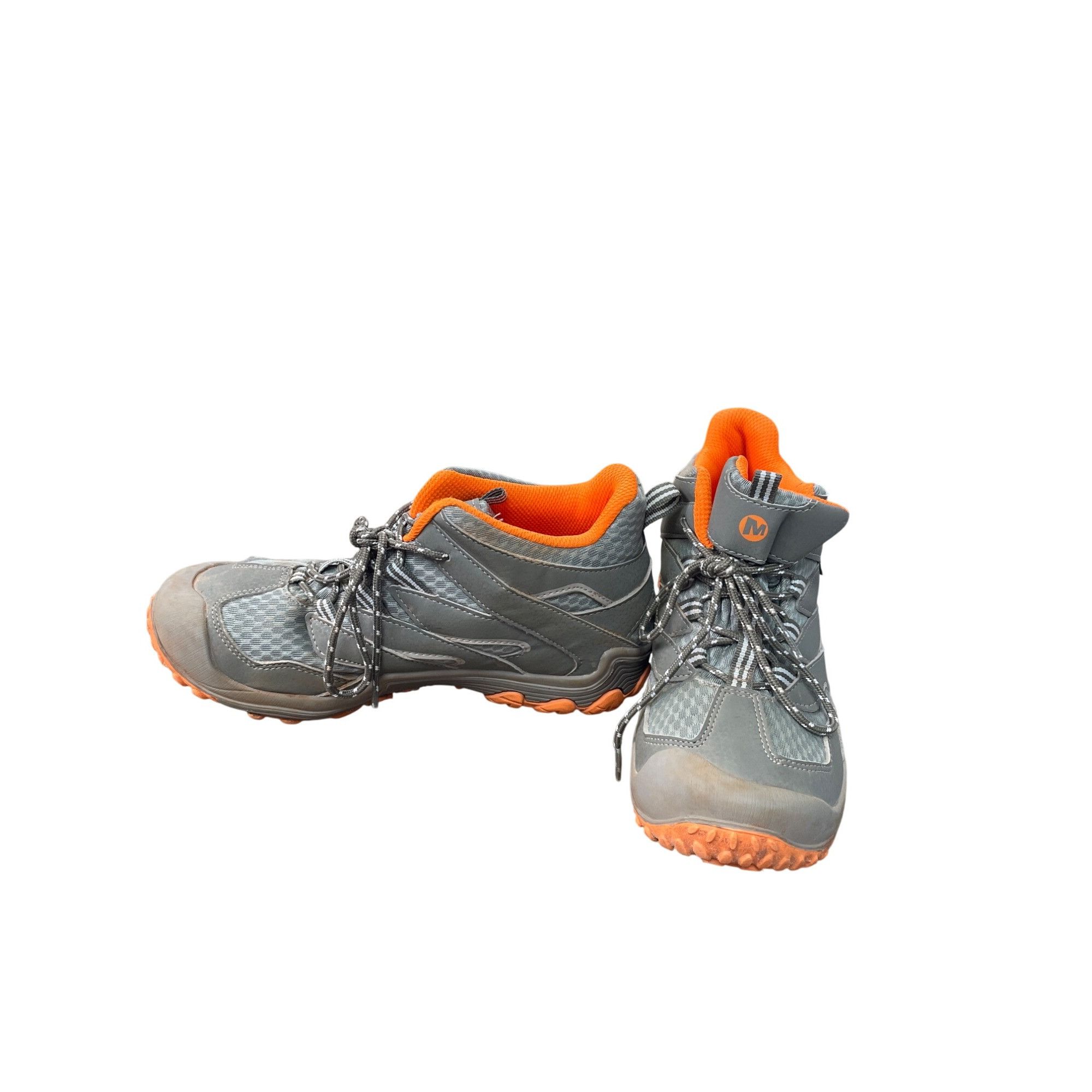 Merrell Merrell womans gray orange waterproof hiking hight top sneak Size US 5.5 / IT 35.5 - 2 Thumbnail