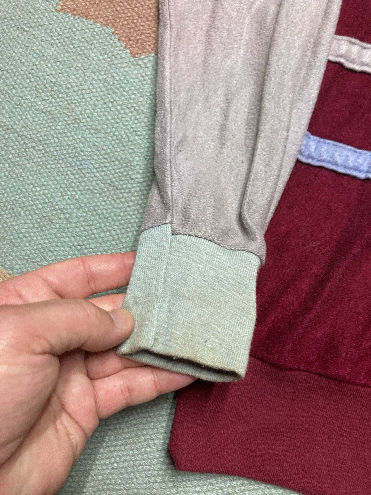Vintage Vintage 70s polo shirt soft velour striped gaucho styl small Size US S / EU 44-46 / 1 - 5 Thumbnail