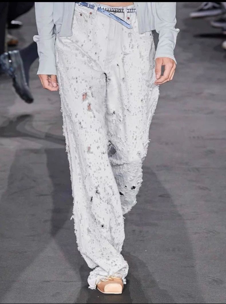 Maison Margiela Maison Margiela 23ss show purple erosion destroy jeans 2502 Size US 27 - 6 Thumbnail