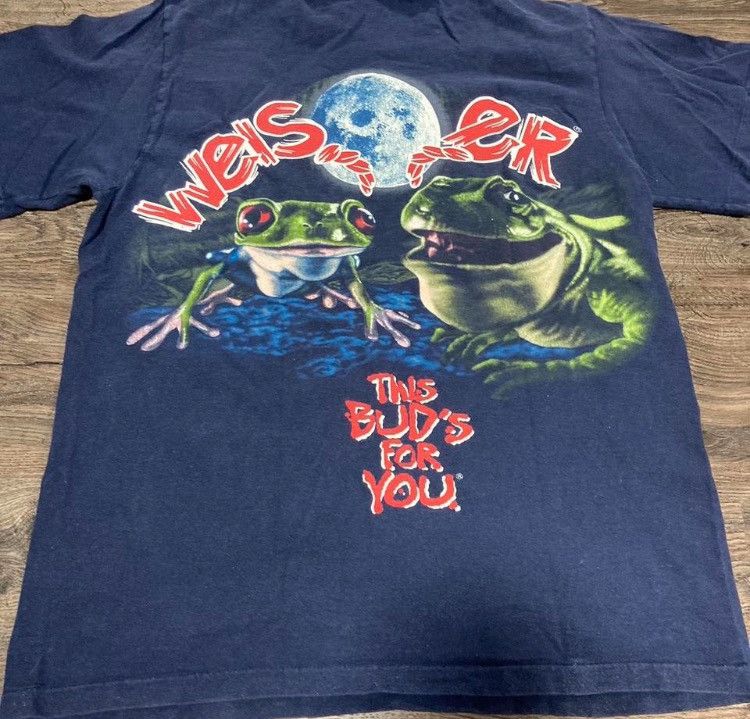 Vintage 1995 Budweiser Frog “Bud Bud” Tee Size US L / EU 52-54 / 3 - 2 Thumbnail