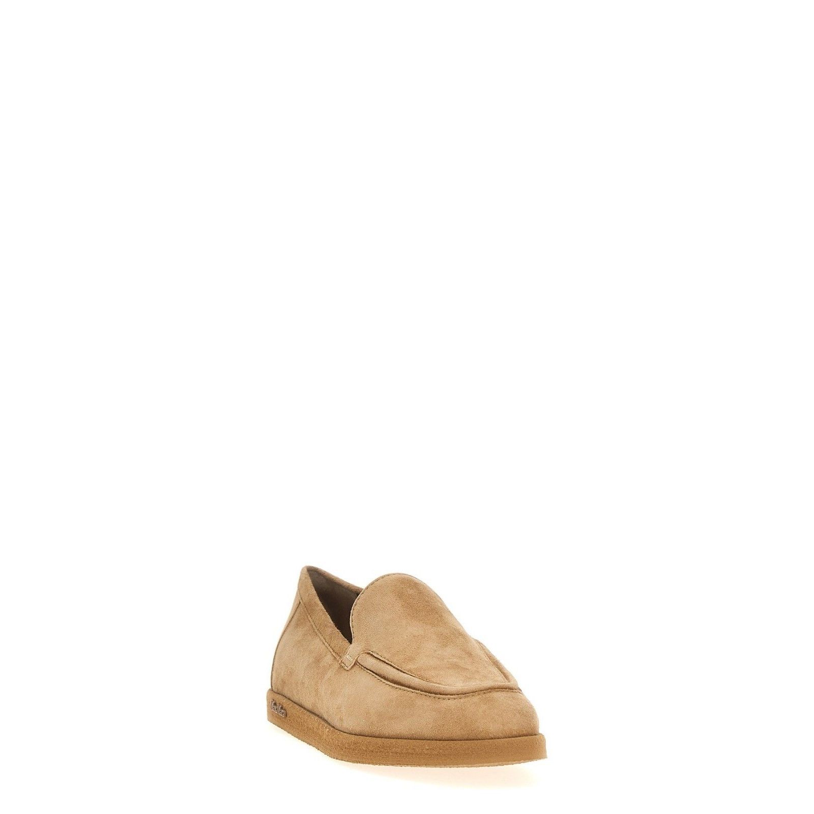 Max Mara MAX MARA Soft Beige/Brown Suede Loafers New & Authentic (Wom Size US 6 / IT 36 - 2 Thumbnail