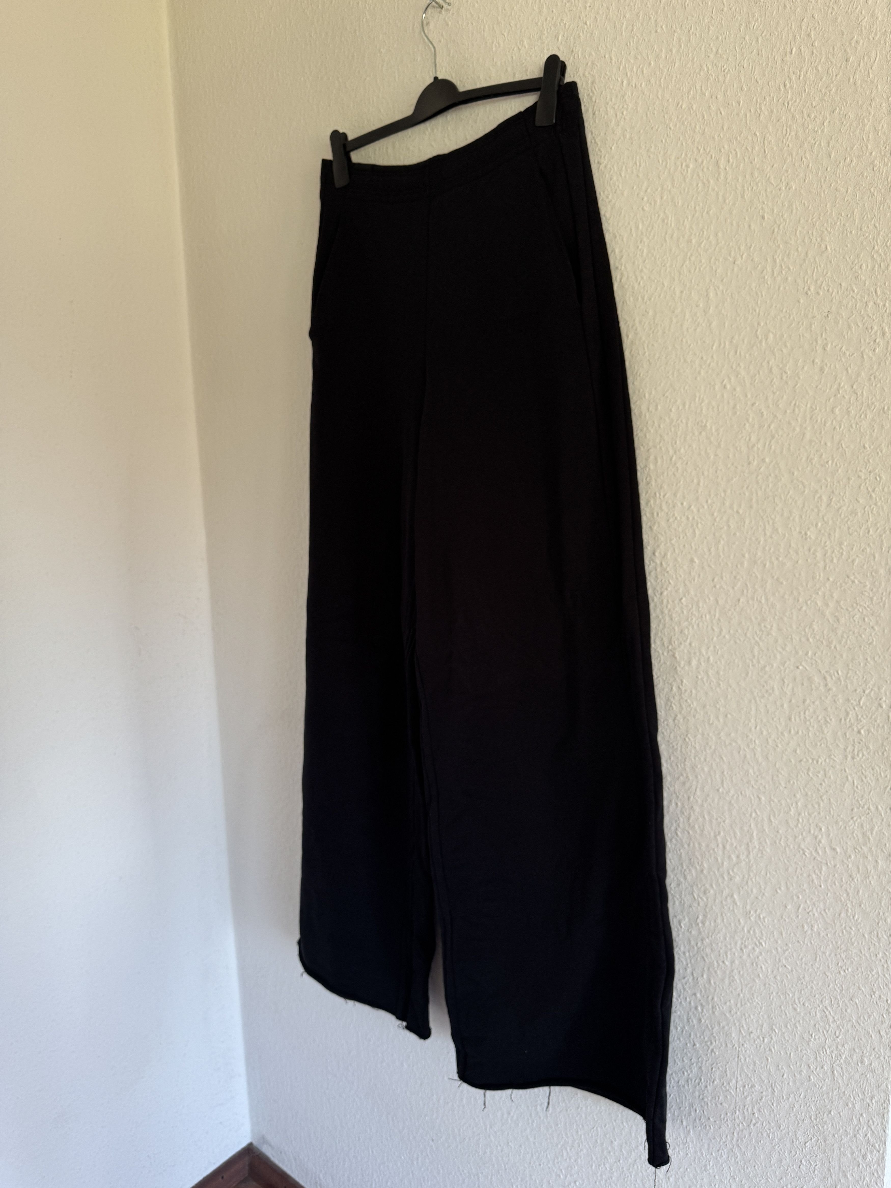 Vetements Wide Leg Panelled Cotton Blend Jersey Sweatpants Size US 32 / EU 48 - 4 Thumbnail