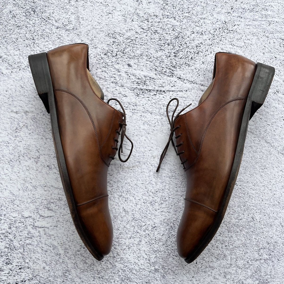 Designer × Prada Prada brown leather Oxford formal shoes Size US 9.5 / EU 42-43 - 2 Thumbnail