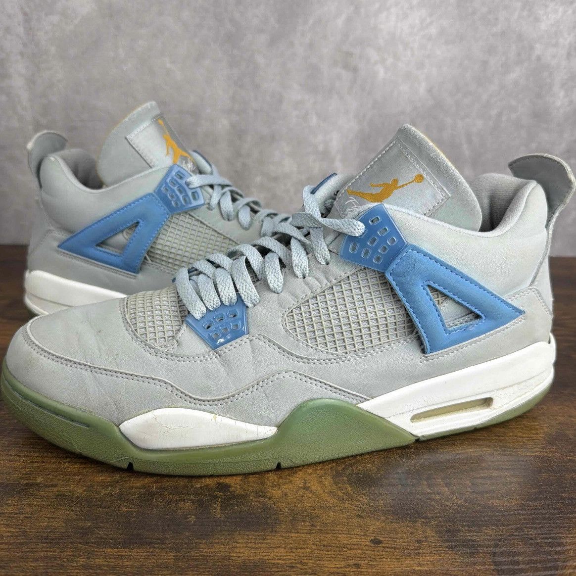 Jordan Brand Air Jordan 4 Retro LS Mist Blue 2006 314254-041 Men’s Rare Size US 13 / EU 46 - 2 Thumbnail
