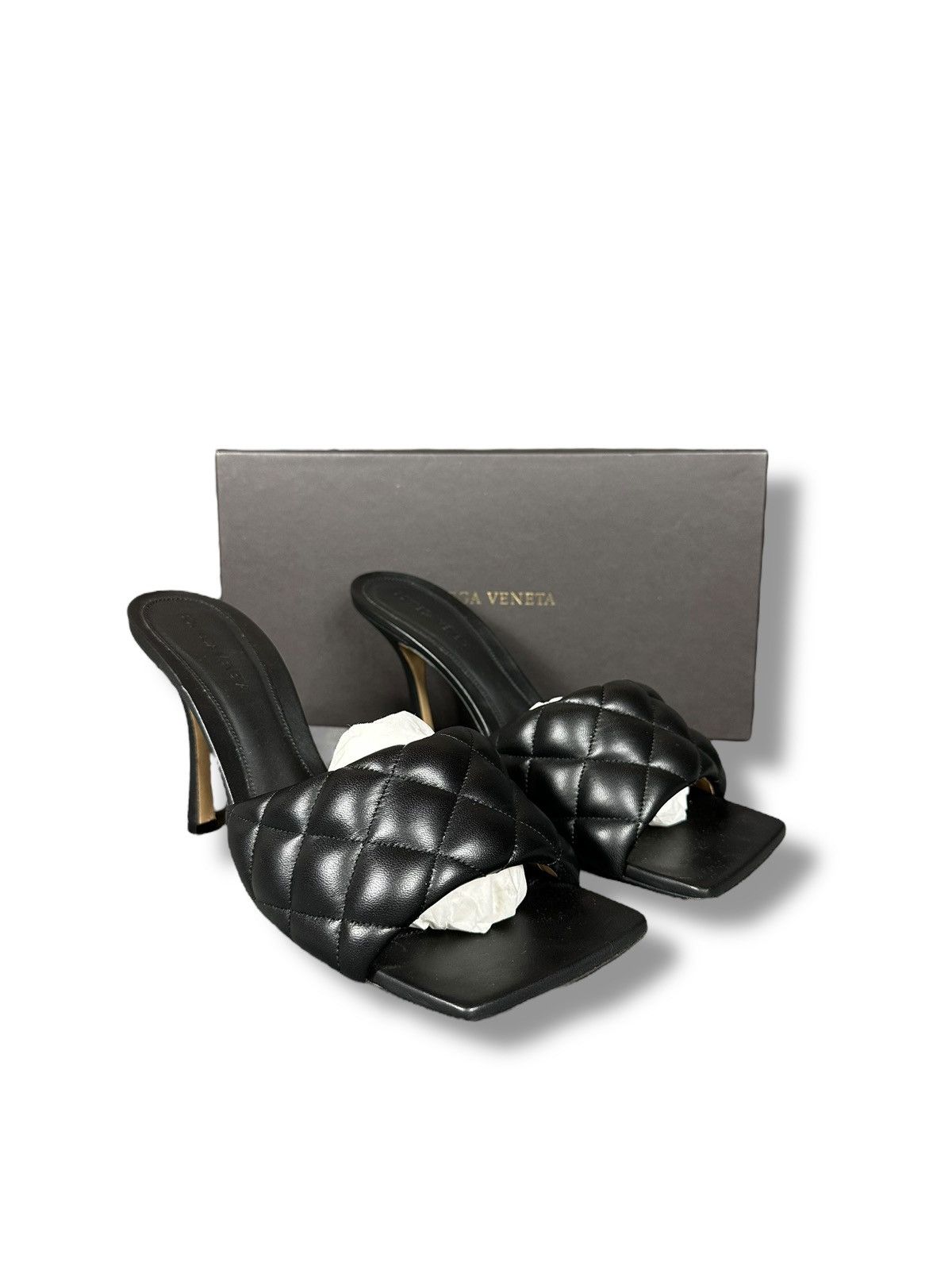 Bottega Veneta padded 3d mule heels