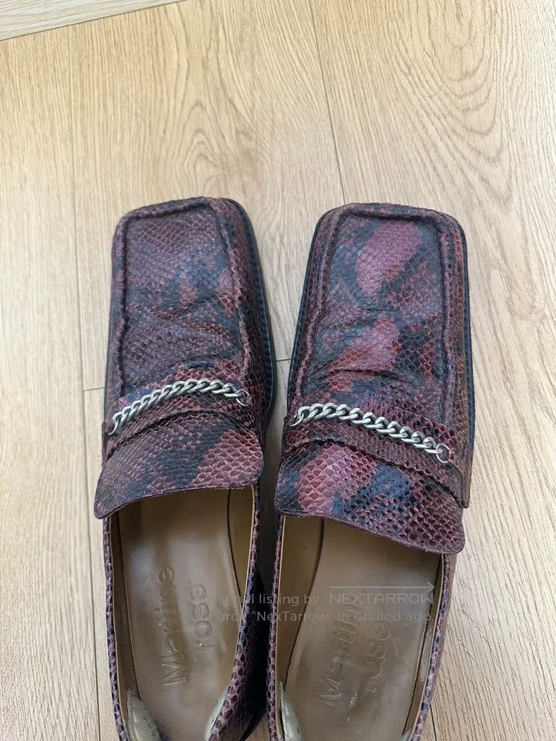 Martine Rose Martine Rose Square-toed loafers with red snake pattern Size US 9 / EU 42 - 2 Thumbnail