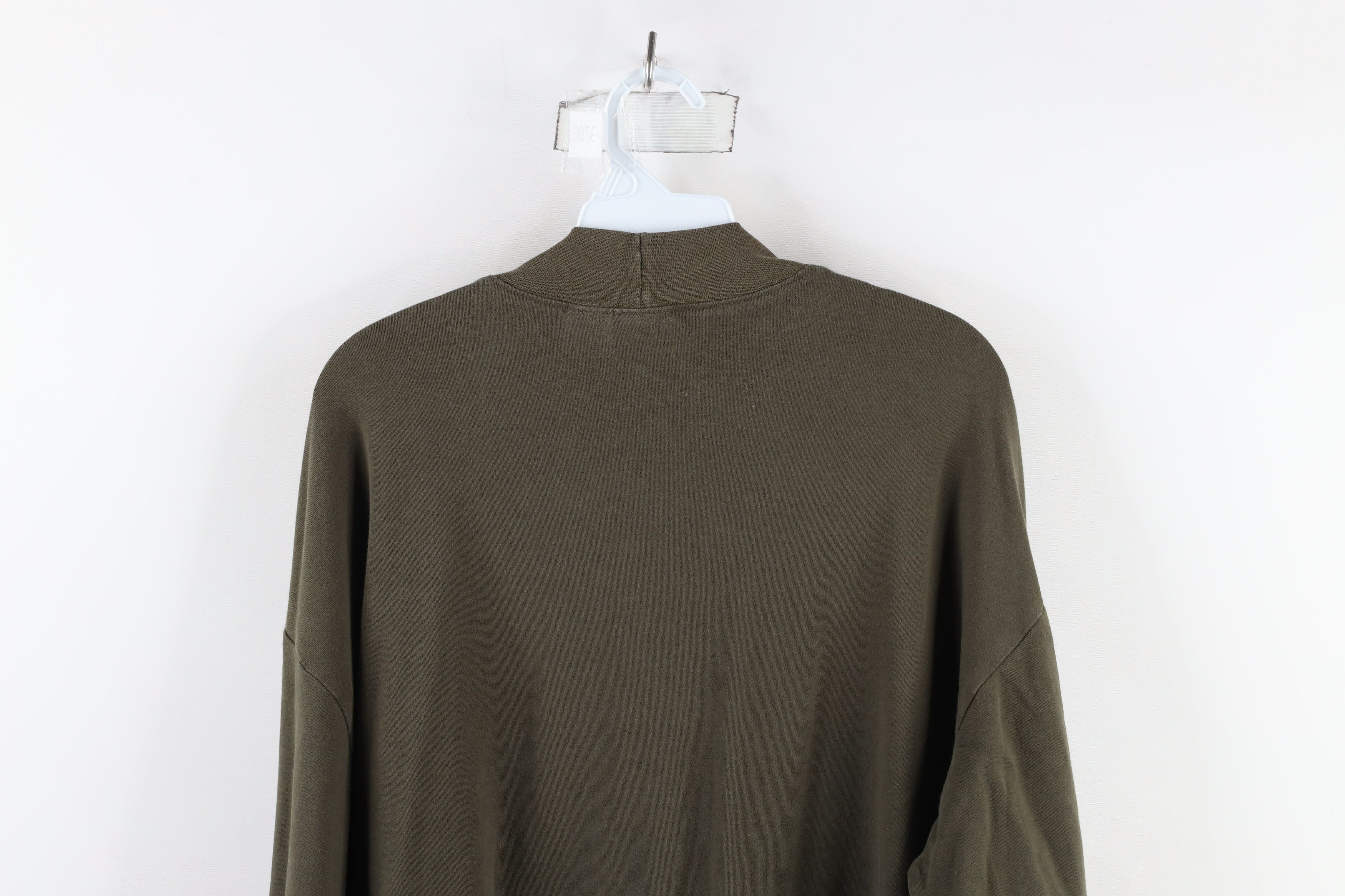 Vintage × Woolrich Woolen Mills Vintage 90s Woolrich Mock Neck Long Sleeve T-Shirt Green USA Size US L / EU 52-54 / 3 - 6 Thumbnail