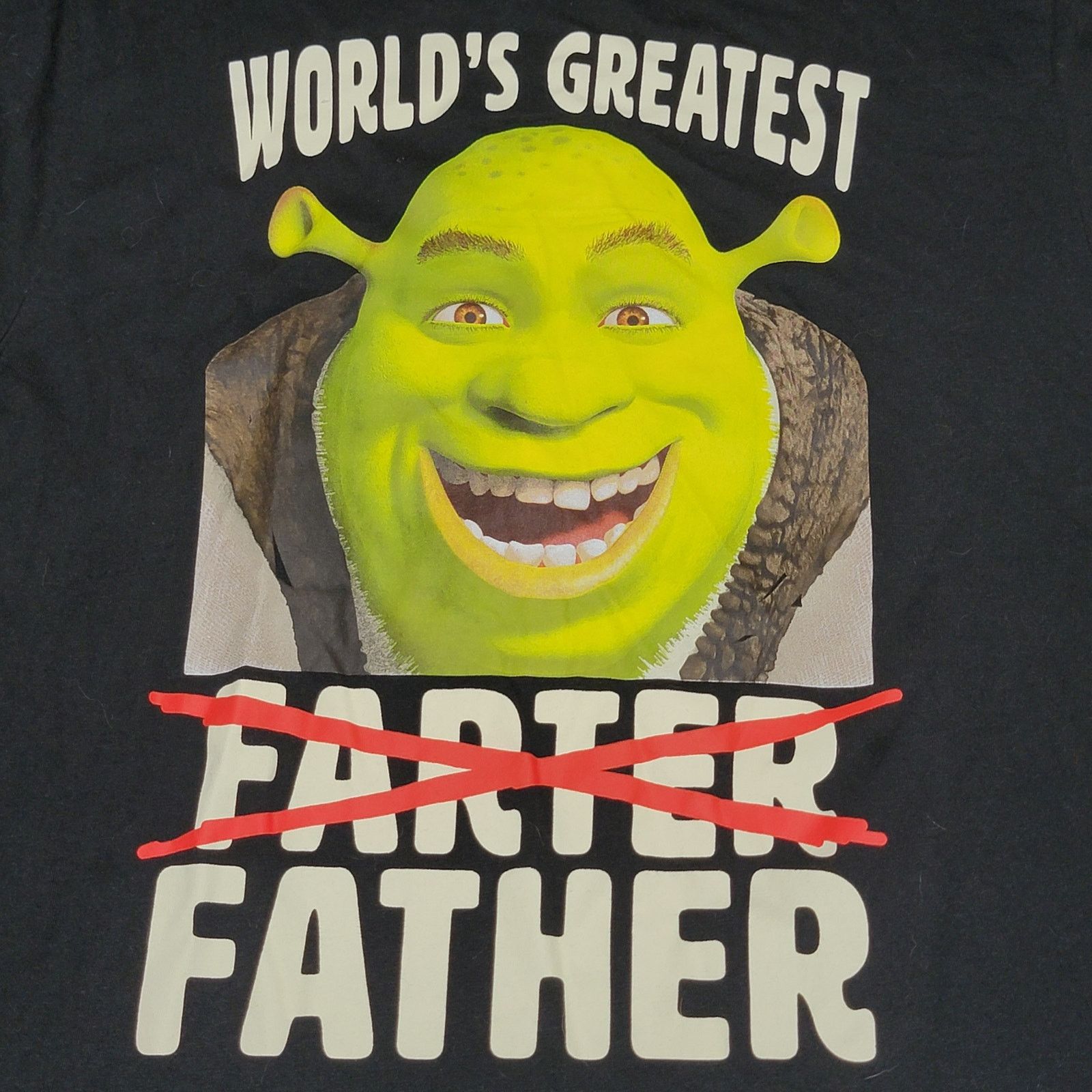 Other Shrek Black Tee "World's Greatest Father" - Size XL Size US XL / EU 56 / 4 - 2 Thumbnail