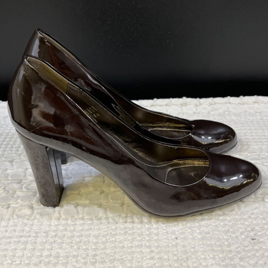 Calvin Klein Calvin Klein Olive Women's Brown Shoes/Heels Sz 9M SKU 5048 Size US 9 / IT 39 - 3 Thumbnail