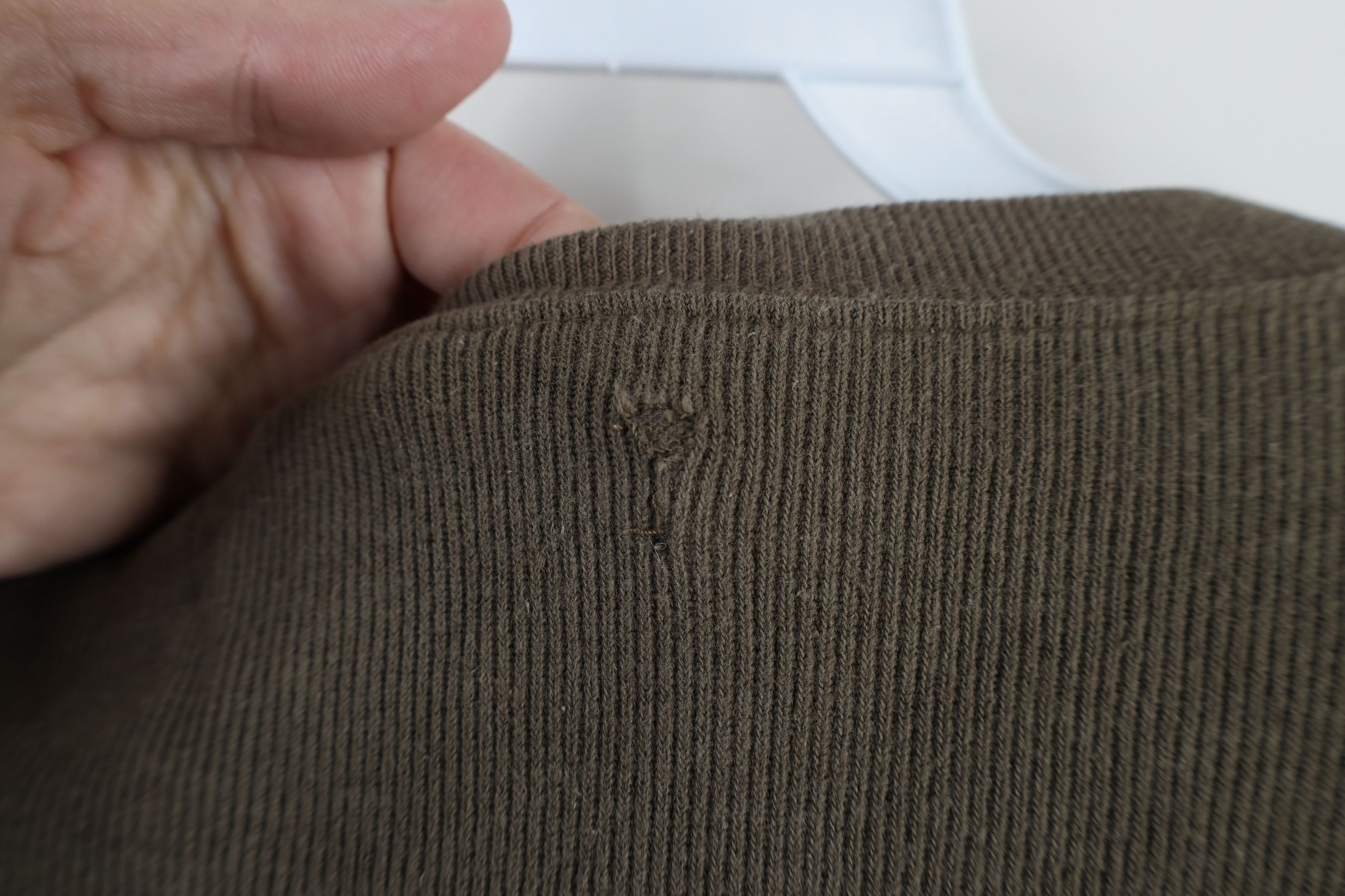 Vintage Vintage 90s Streetwear Block Ribbed Knit Long Sleeve T-Shirt Size US L / EU 52-54 / 3 - 10 Thumbnail
