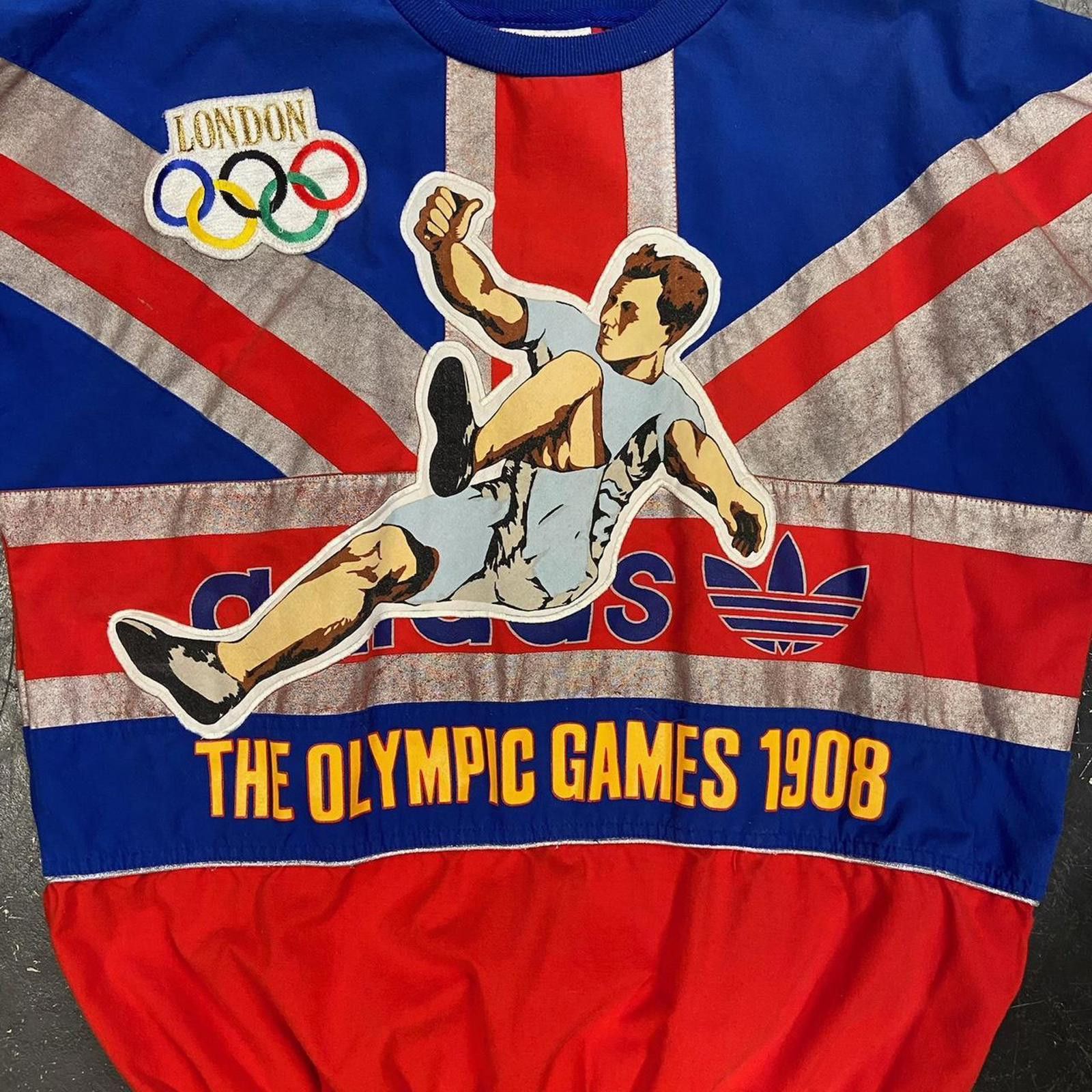 Adidas Vintage 80s Adidas Olympic Games Crewneck Size US XL / EU 56 / 4 - 2 Thumbnail