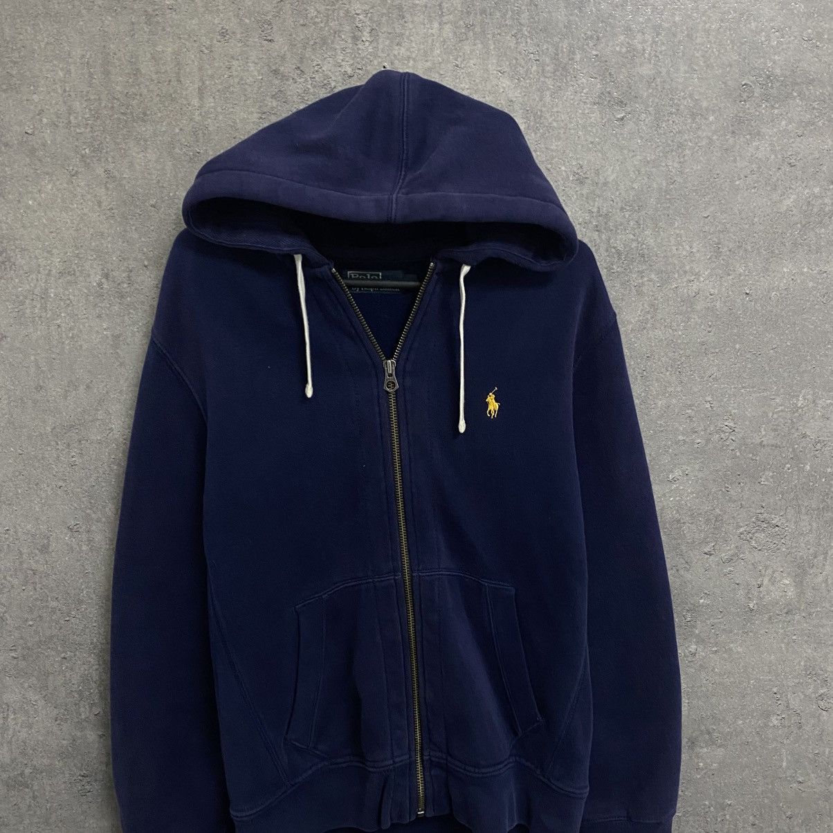Polo Ralph Lauren Vintage Polo Ralph Lauren Zip Up Hoodie Navy Size US M / EU 48-50 / 2 - 4 Thumbnail