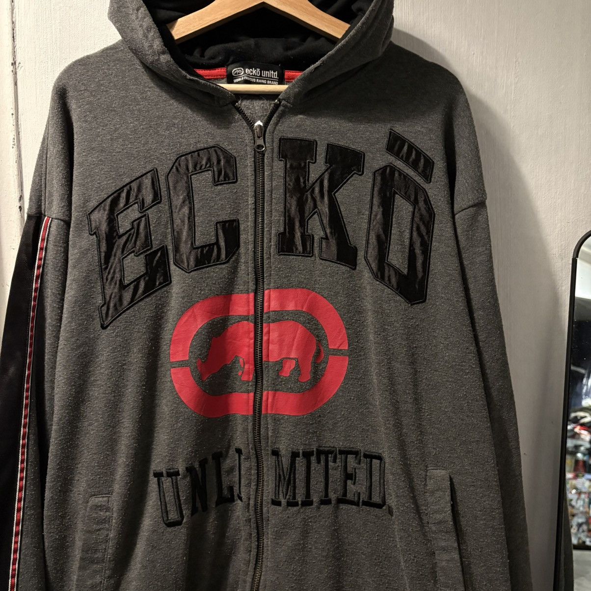 Ecko Unltd. Y2K Ecko Baggy Zipper Hoodie Size US XL / EU 56 / 4 - 3 Thumbnail