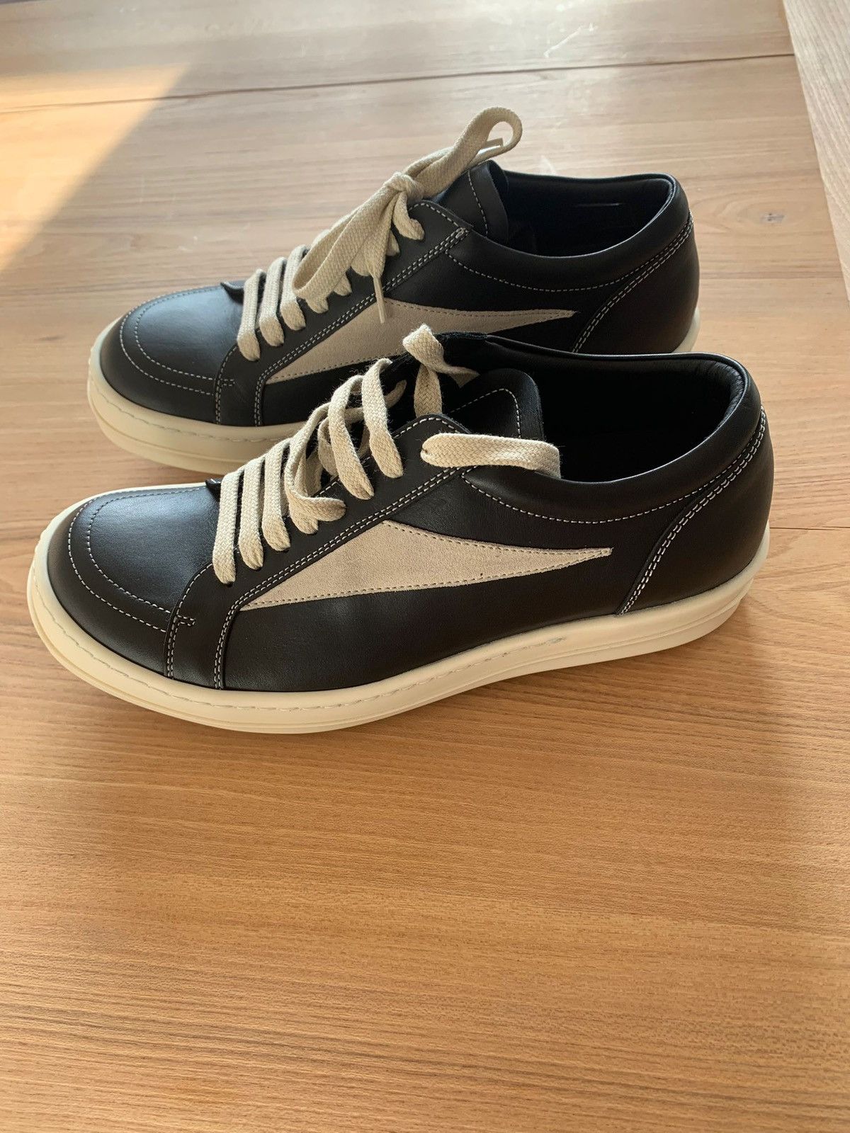 Rick Owens Rick Owens Black Leather Vintage Vans Sz.38 Size US 5.5 / EU 38 - 4 Thumbnail