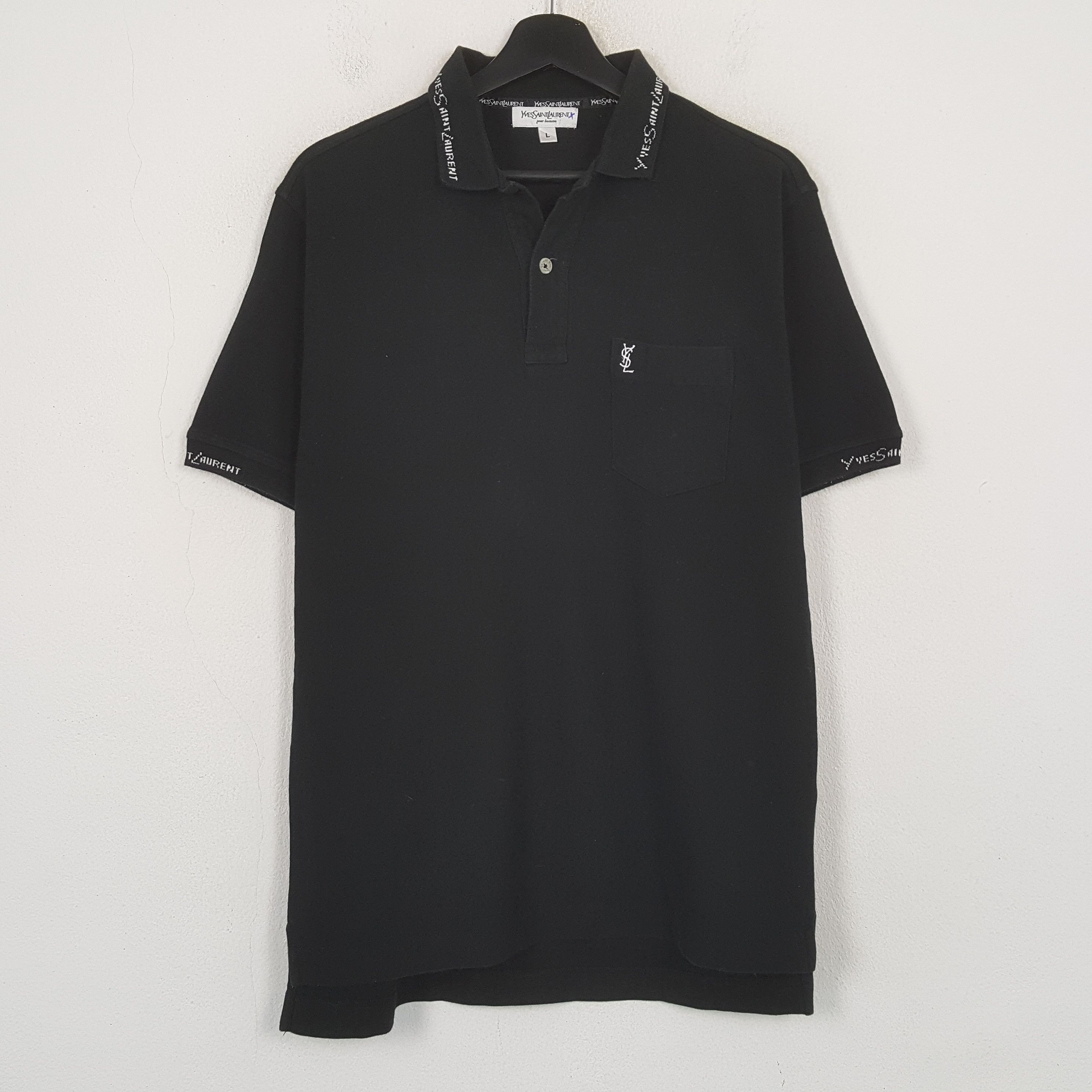 Yves Saint Laurent Yves Saint Laurent Fashion Brand Polos C301N42 Size US M / EU 48-50 / 2 - 1 Thumbnail