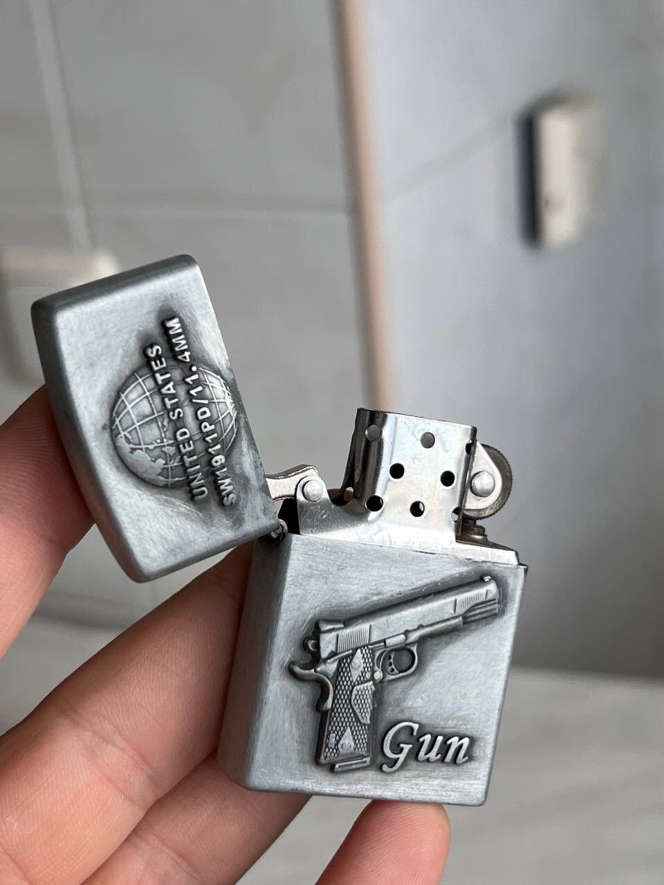 Japanese Brand × Vintage Y2K ELEGANCE PISTOL GUN GEOMETRIC METAL PUNK ROCK LIGHTER Size ONE SIZE - 8 Thumbnail