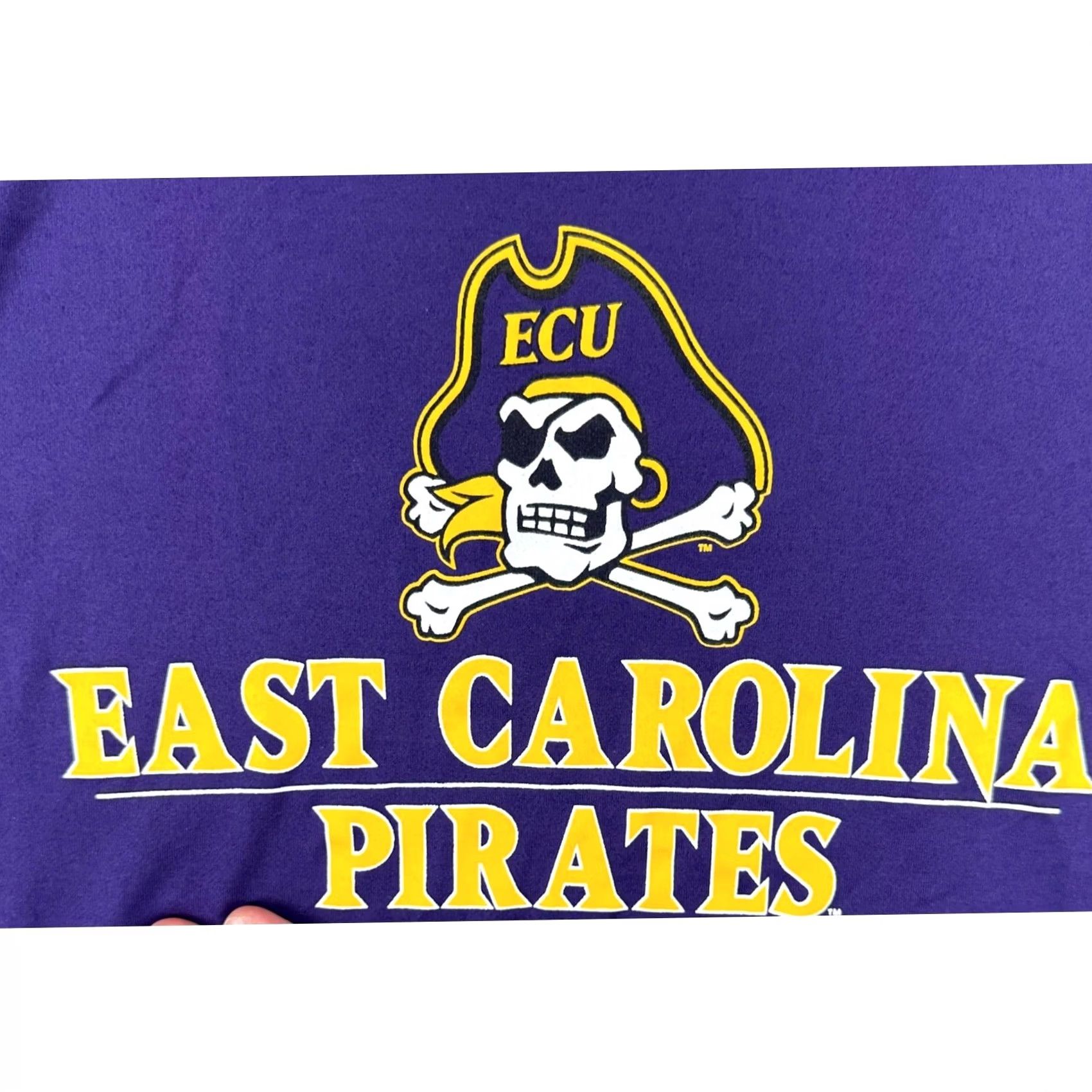 Under Armour Under Armour The Tech Tee T-Shirt Mens Small Purple East Carolina Pirates Logo Crew Neck Short Sleeve Size US S / EU 44-46 / 1 - 6 Thumbnail