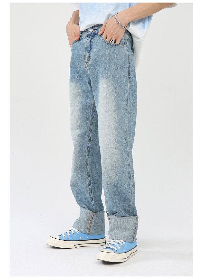Japanese Brand × Jean Japanese style straight-leg personality denim trousers Size US 32 / EU 48 - 3 Thumbnail