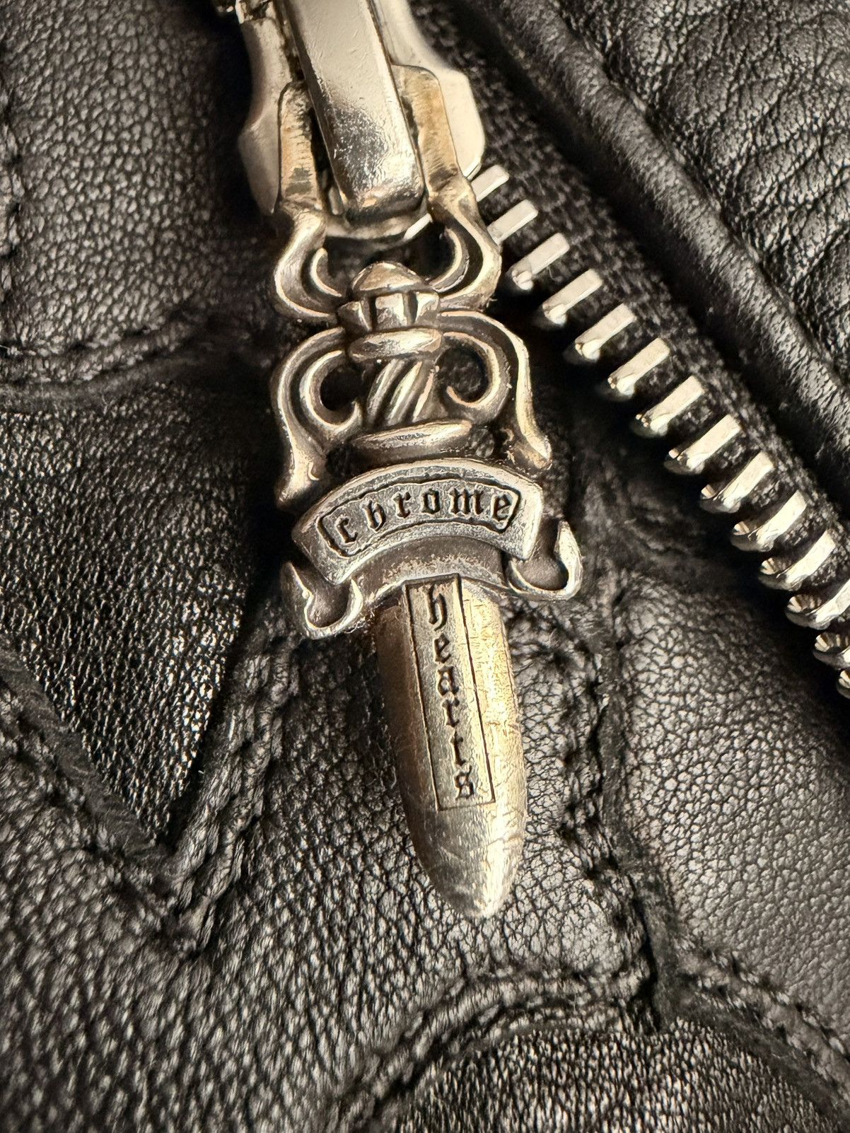 Chrome Hearts Chrome Hearts Leather Nylon Cross Patch Flooded Zip Shirt Size US M / EU 48-50 / 2 - 4 Thumbnail