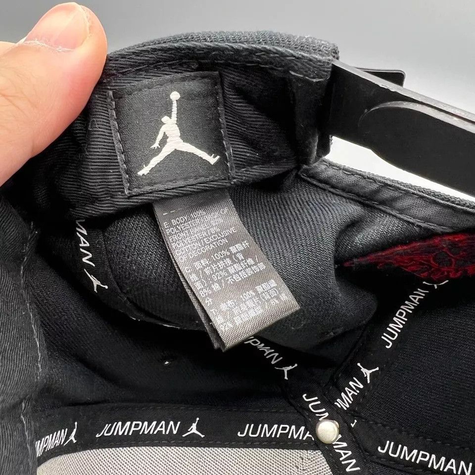 Jordan Brand Air Jordan Hat Men Black Wing It Jumpman Snap Back Cap Size ONE SIZE - 4 Thumbnail