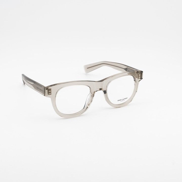 Saint Laurent Paris Saint Laurent SL571 OPT 004 Eyeglasses Beige 49mm Round Size ONE SIZE - 5 Thumbnail