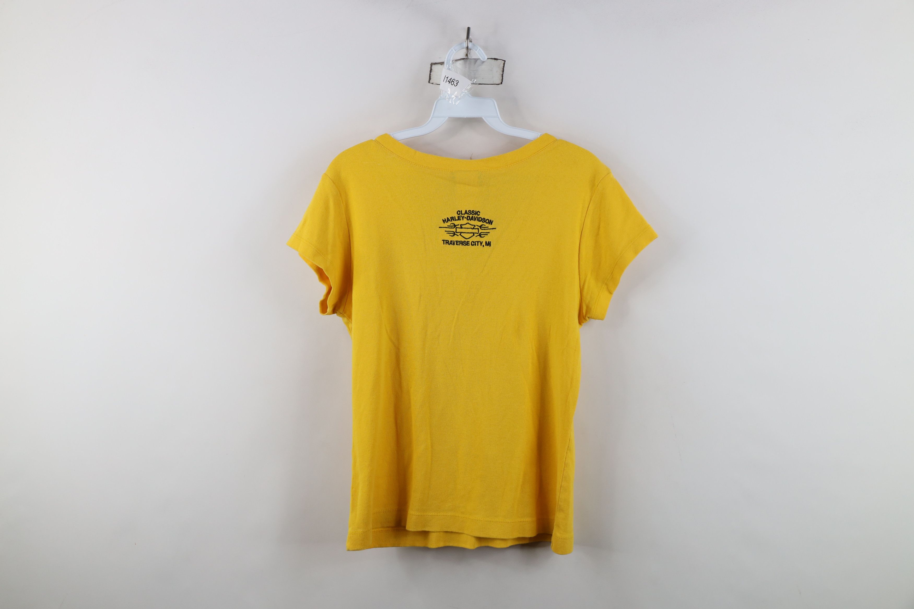 Harley Davidson Vintage Y2K Harley Davidson Tribal Ribbed Knit T-Shirt Size L / US 10 / IT 46 - 12 Thumbnail