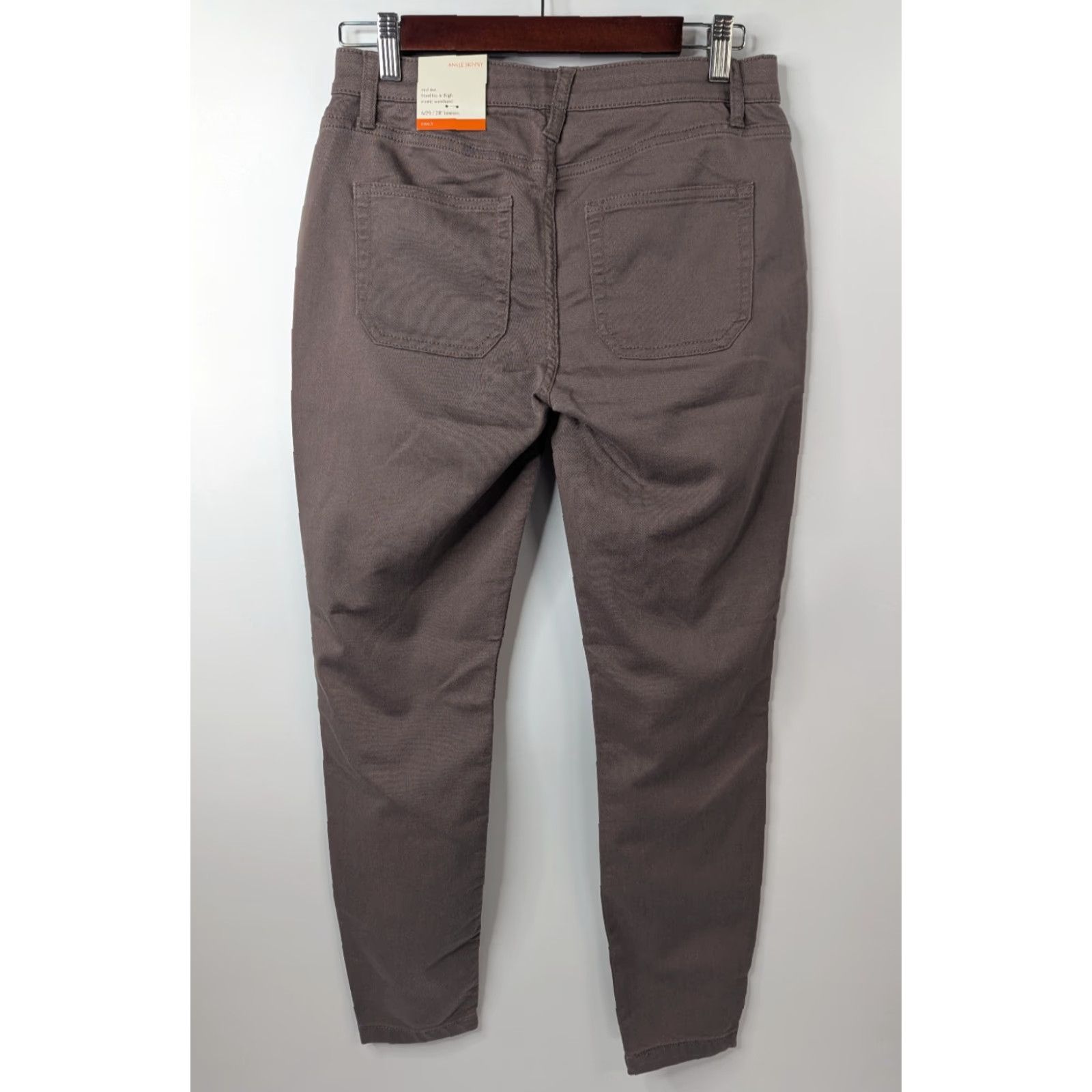 Vintage NWT Knox Rose Womens Jeans Pants 6 Dusty Rose Ankle Skinny Stretch Chino Pockets Size 28" / US 6 / IT 42 - 3 Thumbnail