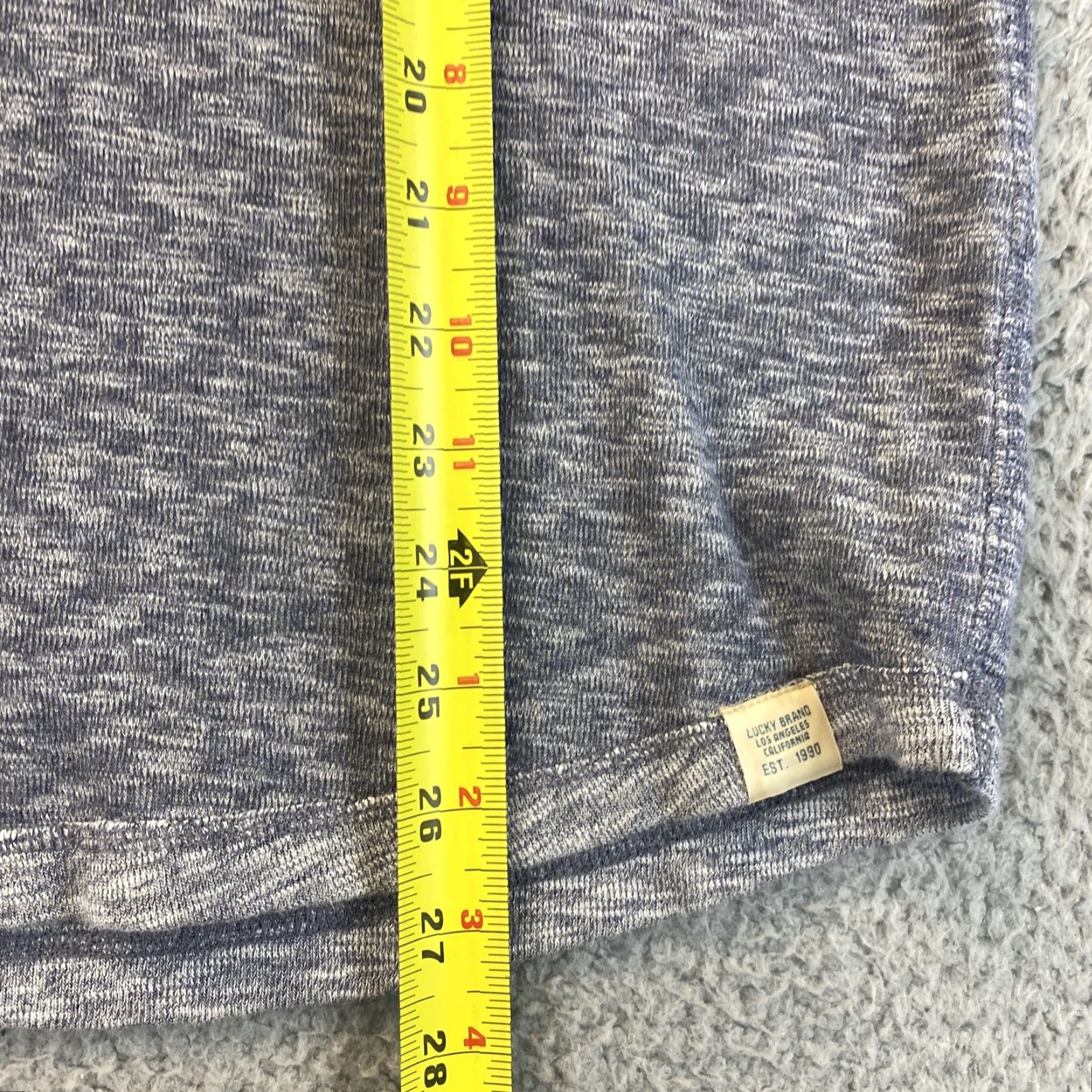 Lucky Brand VINTAGE Lucky Brand Sweater Henley Mens Large Blue Long Sleeve Military Size US L / EU 52-54 / 3 - 6 Thumbnail