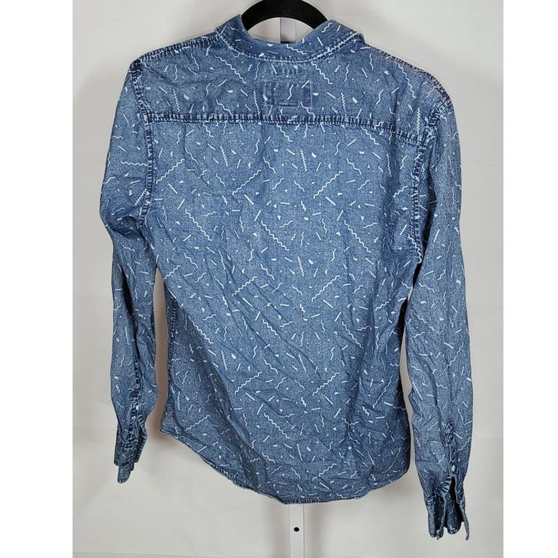 American Rag Vintage American Rag Blue Denim Button Up Shirt Size Small Size US S / EU 44-46 / 1 - 2 Thumbnail