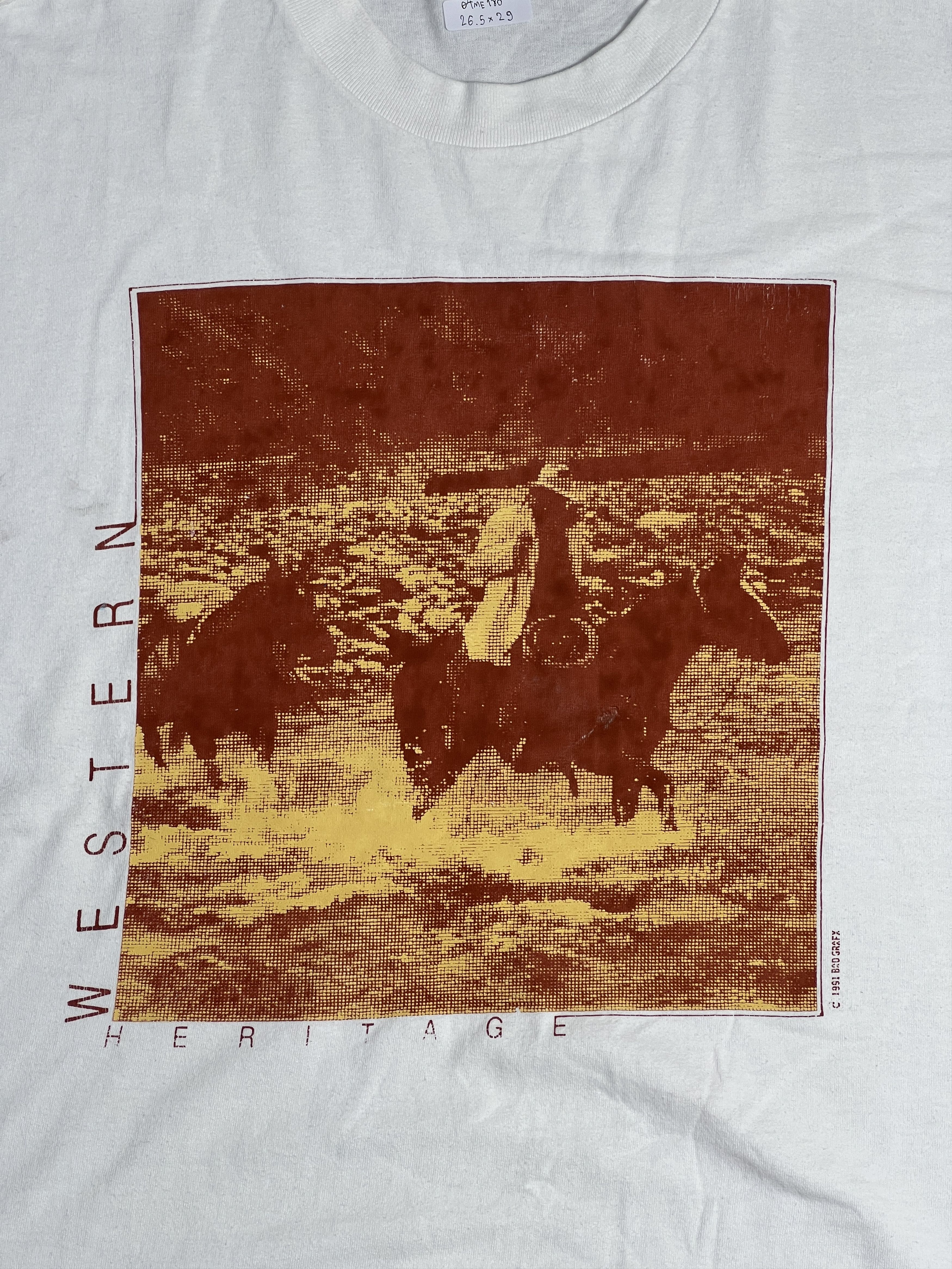 Vintage Vintage 90s Western Heritage Art Tee (XXL) GTME180 Size US XXL / EU 58 / 5 - 2 Thumbnail