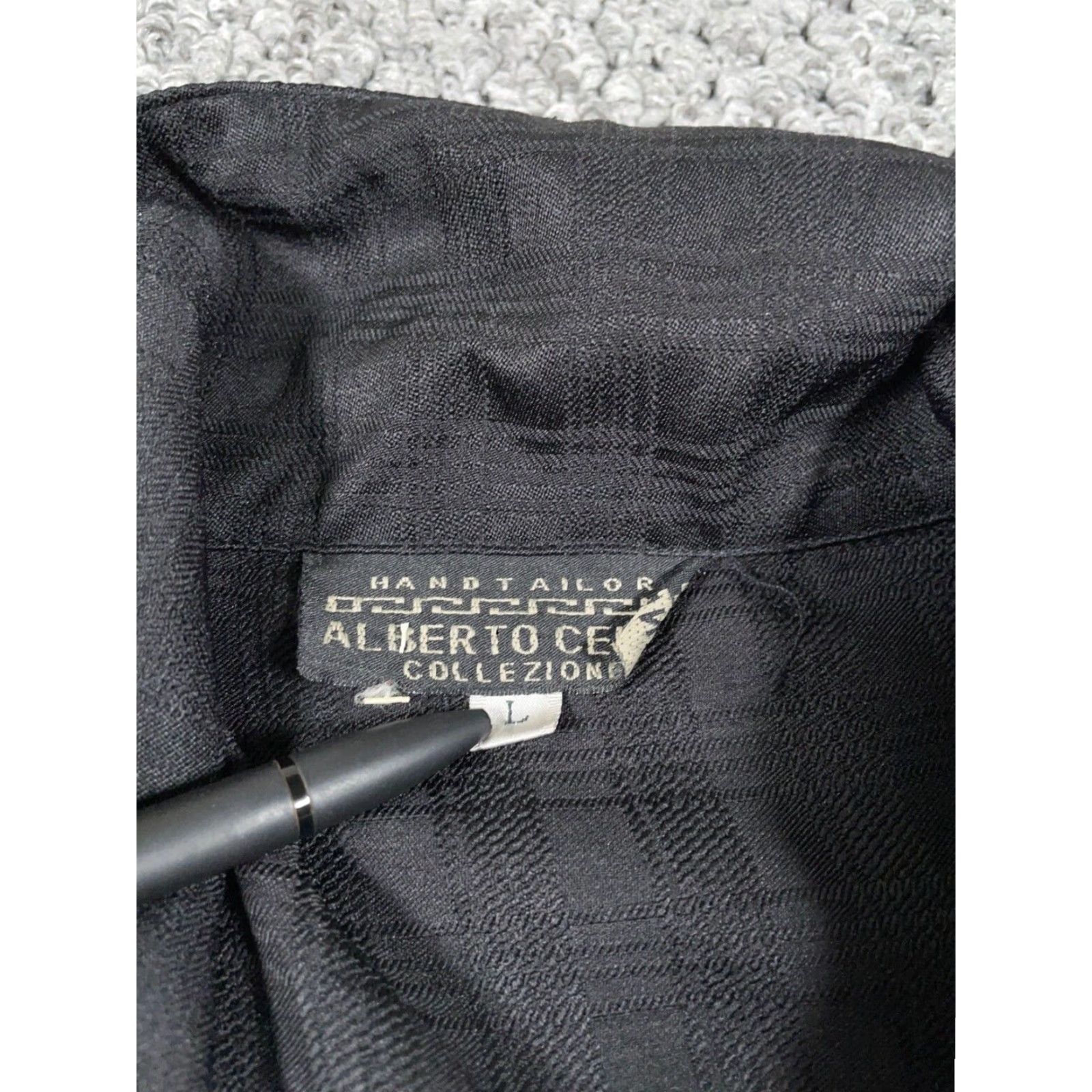 Vintage VTG Vintage Dad Style Shirt Adult Large Black Tonal Check Front Pockets Sopranos Shirt Men Large Black Check Pockets 80s Retro Size US L / EU 52-54 / 3 - 3 Thumbnail