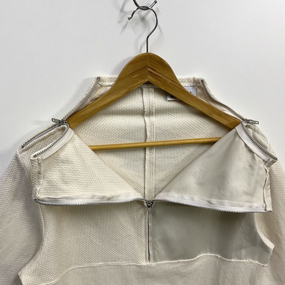 Japanese Brand Japanese Multi Zip Knit Sweater Pullover Half Zip Size US M / EU 48-50 / 2 - 4 Thumbnail