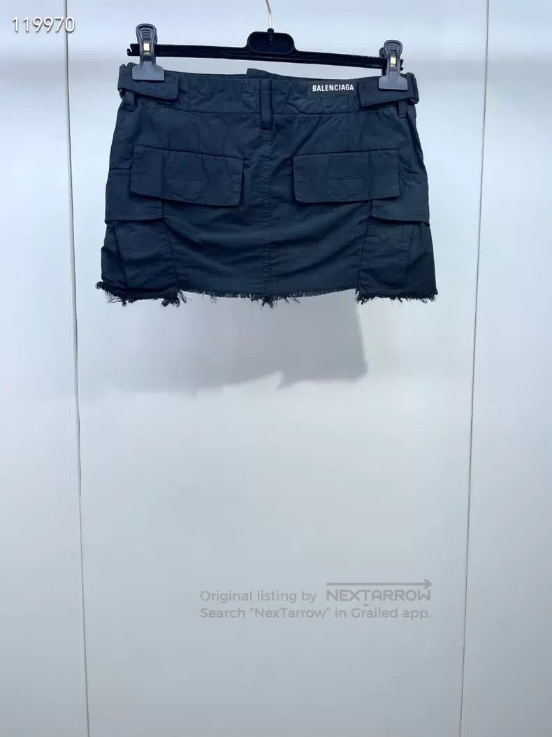 Balenciaga Balenciaga Fringed mini skirt Size 33" - 2 Thumbnail