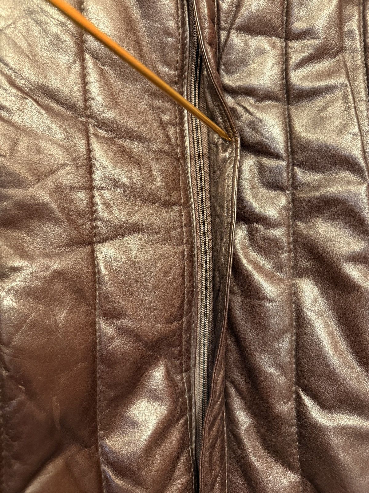 Other Gabrielle of NY Men’s VINTAGE Chocolate Brown Leather Vest Size US XL / EU 56 / 4 - 5 Thumbnail