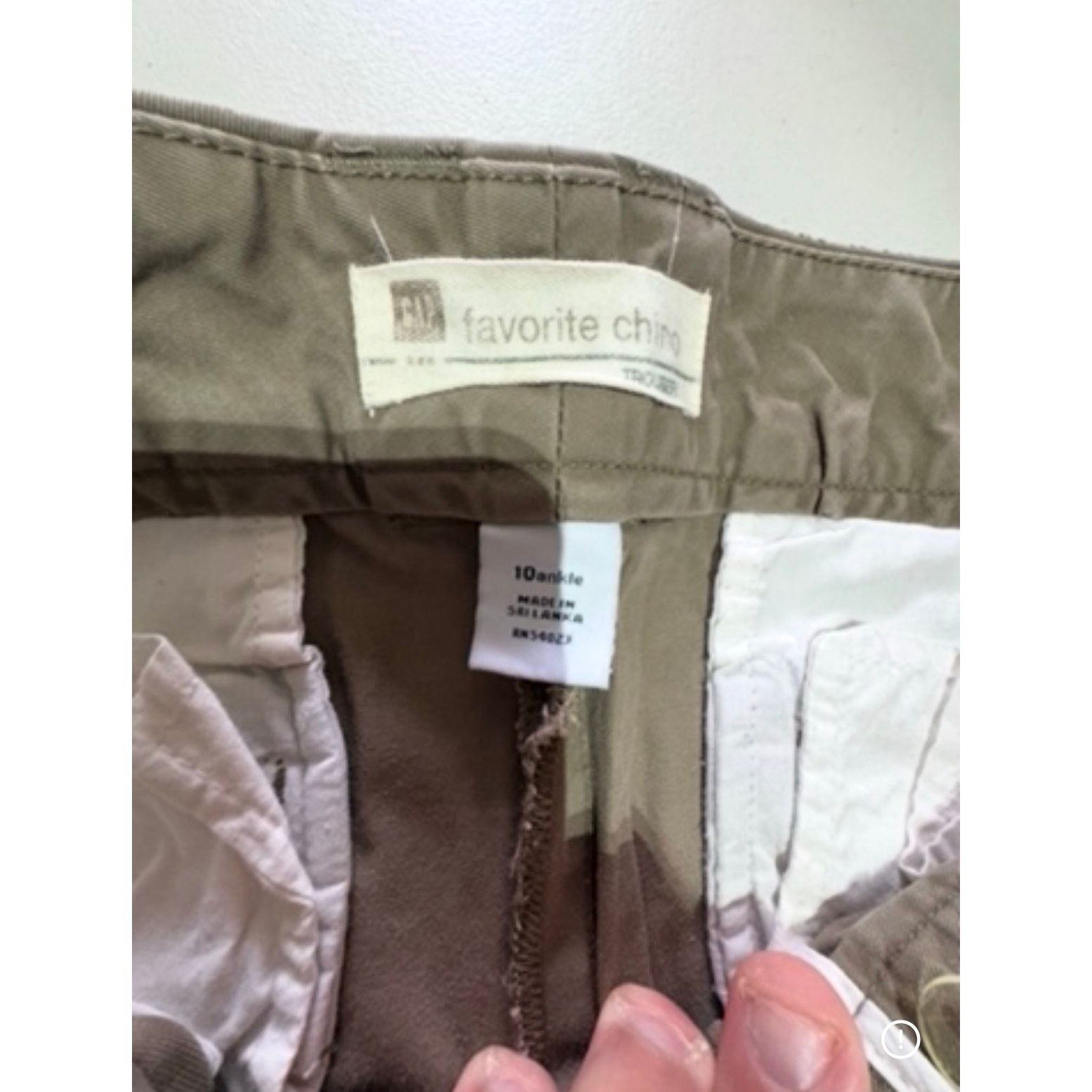 Gap GAP Favorite Chino Women’s Size 10 Ankle Khaki Pants Size 32" / US 10 / IT 46 - 5 Thumbnail
