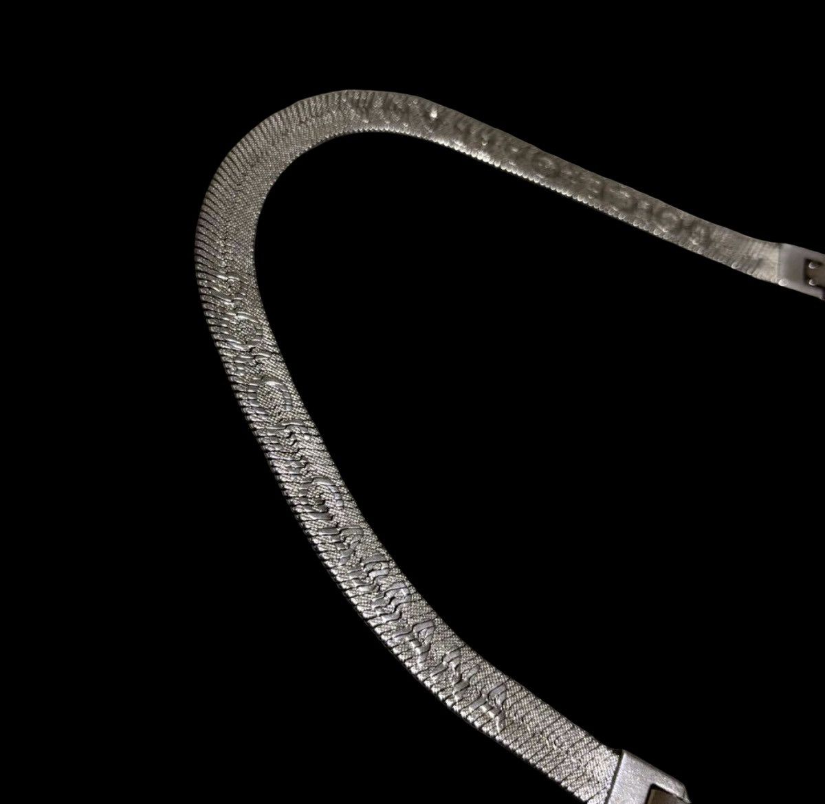 Dolce & Gabbana Dolce&Gabbana Embossed Logo Herringbone Wrap Necklace Size ONE SIZE - 3 Thumbnail