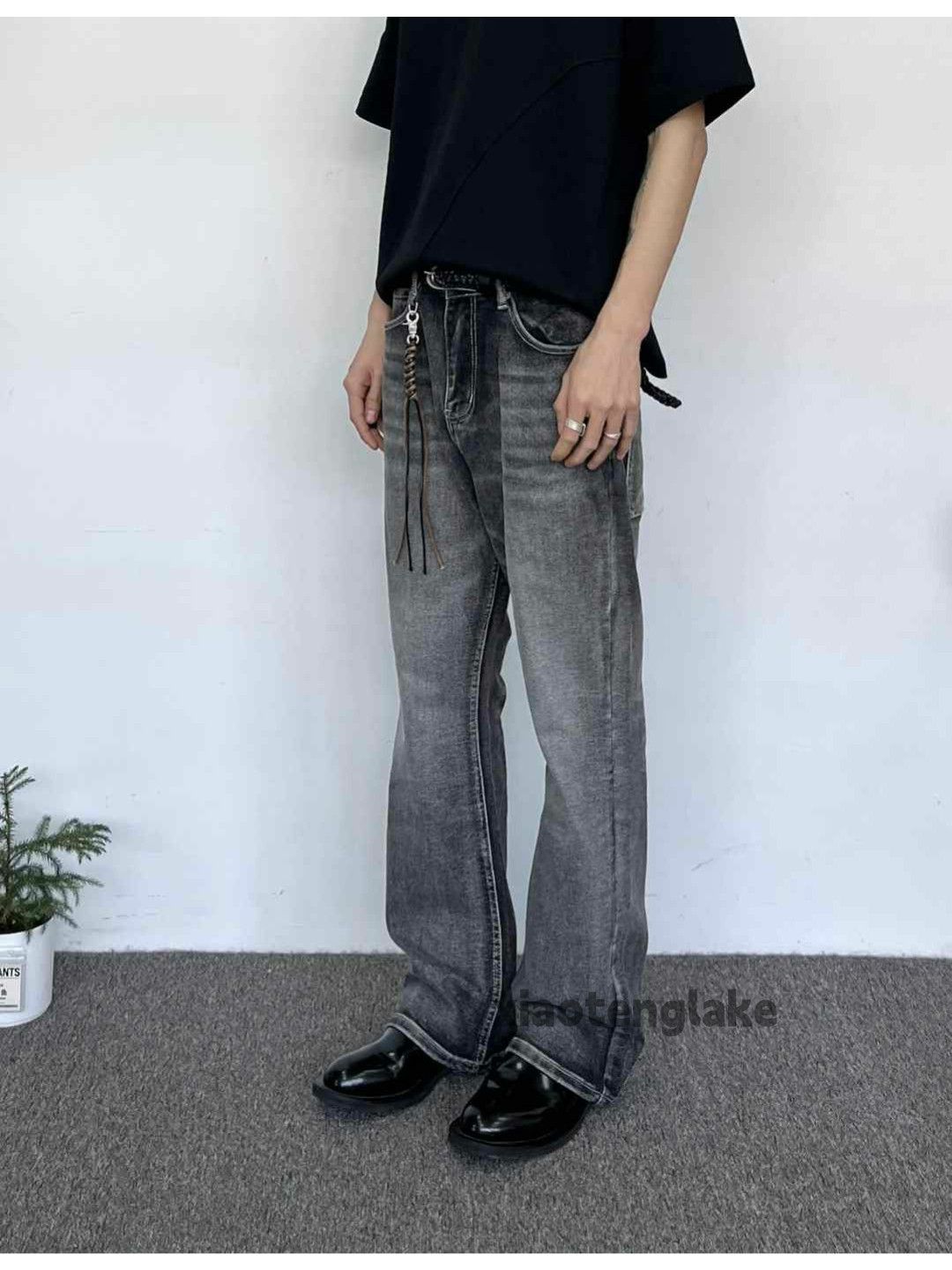 Jean × Vintage washed faded cleanfit yuppie bootcut punk jeans Size US 30 / EU 46 - 2 Thumbnail
