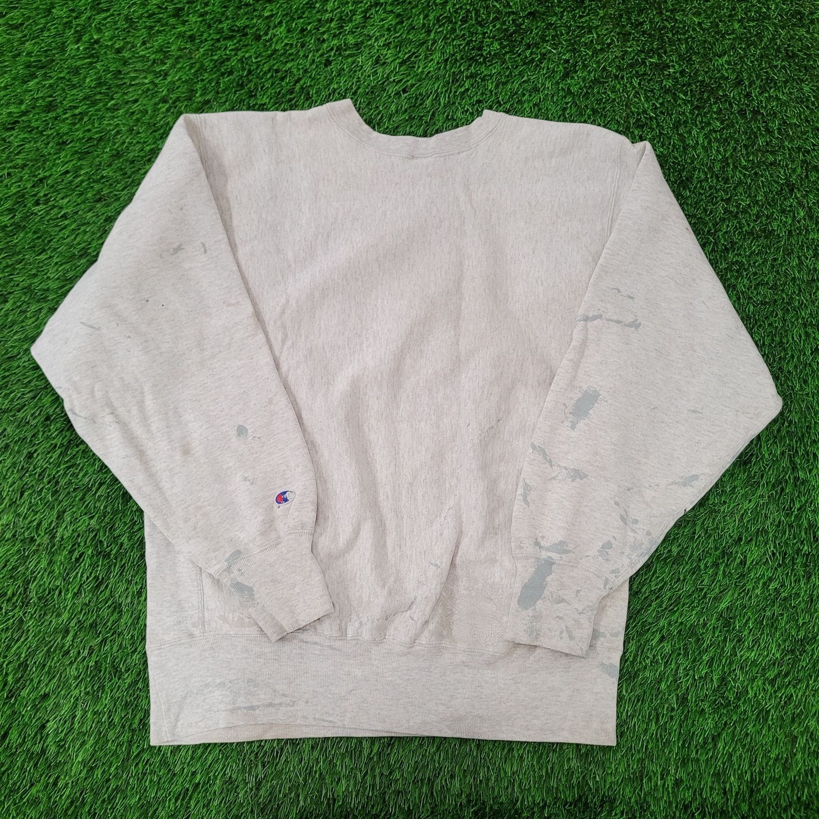 Champion Vintage 80s Marquette Sweatshirt L/XL 23x24 Boxy Champion Size US XL / EU 56 / 4 - 2 Thumbnail