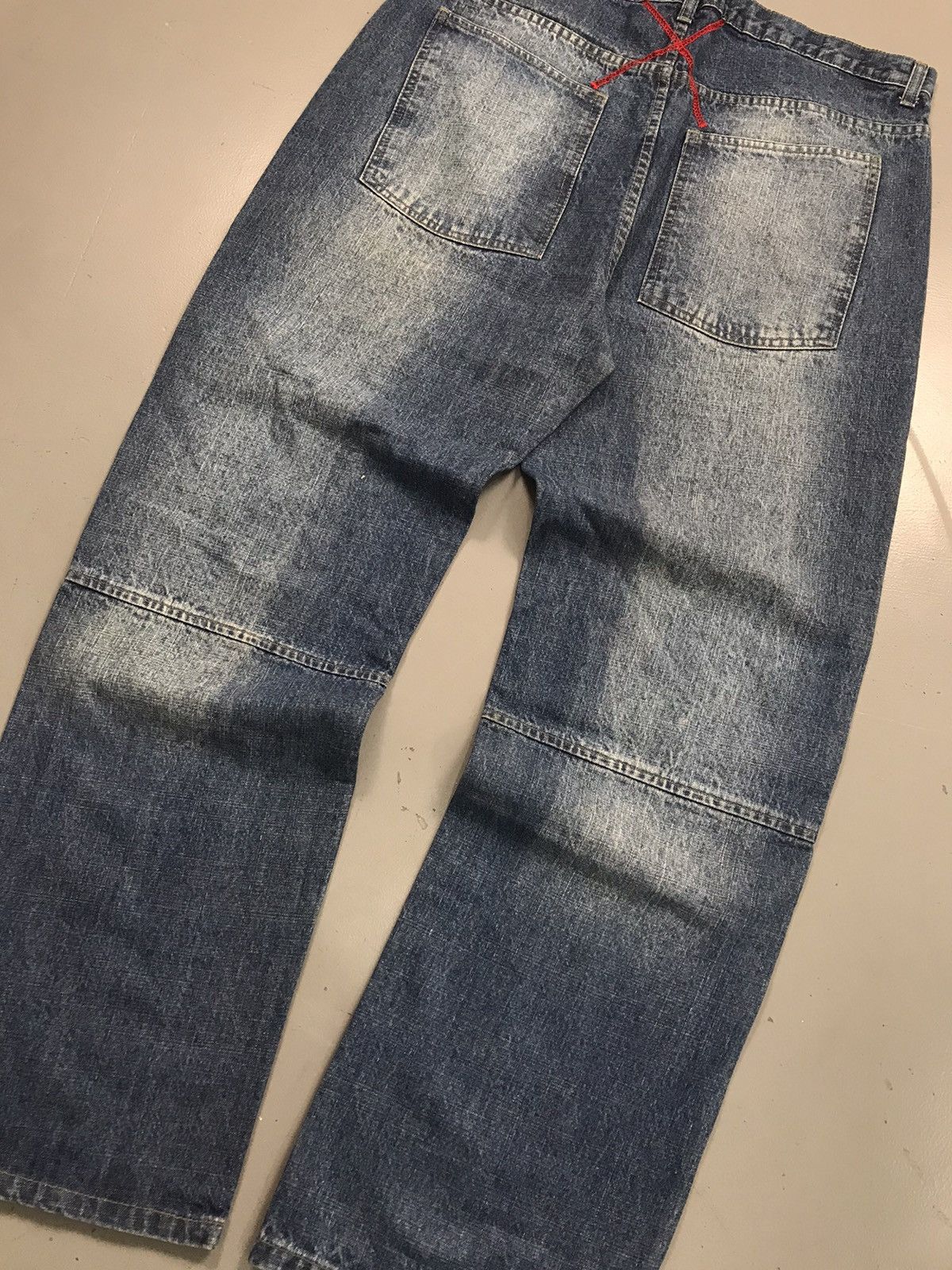 JNCO × Southpole × Vintage Vintage Deep impact SpellOut embroidered baggy fit denim Size US 39 - 9 Thumbnail