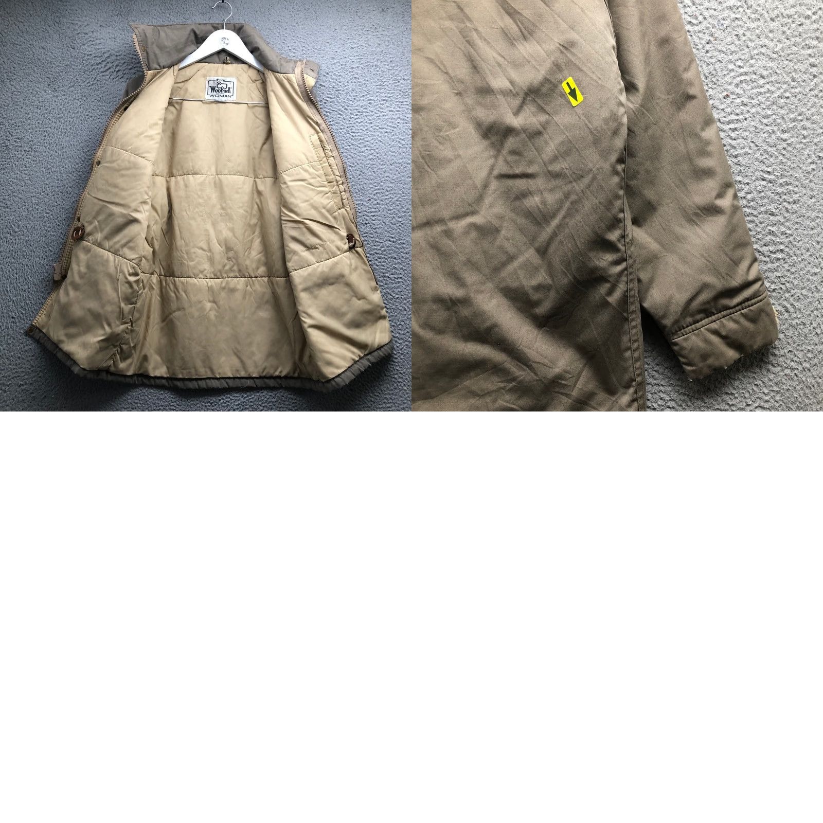 Vintage VINTAGE Woolrich Parka Jacket Womens Small S Mushroom Brown Insulated Nylon Coat Mid-Length Casual Travel 80s 90s Womens Size S / US 4 / IT 40 - 8 Thumbnail