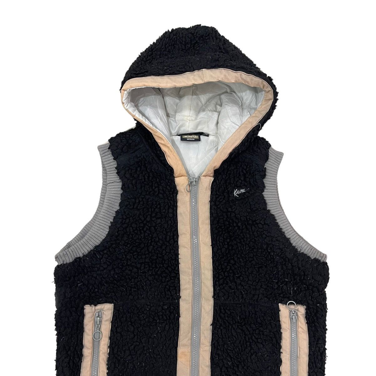 KAVU × Vintage Vintage KAVU Deep Pile Hoodie Vest Size US M / EU 48-50 / 2 - 5 Thumbnail