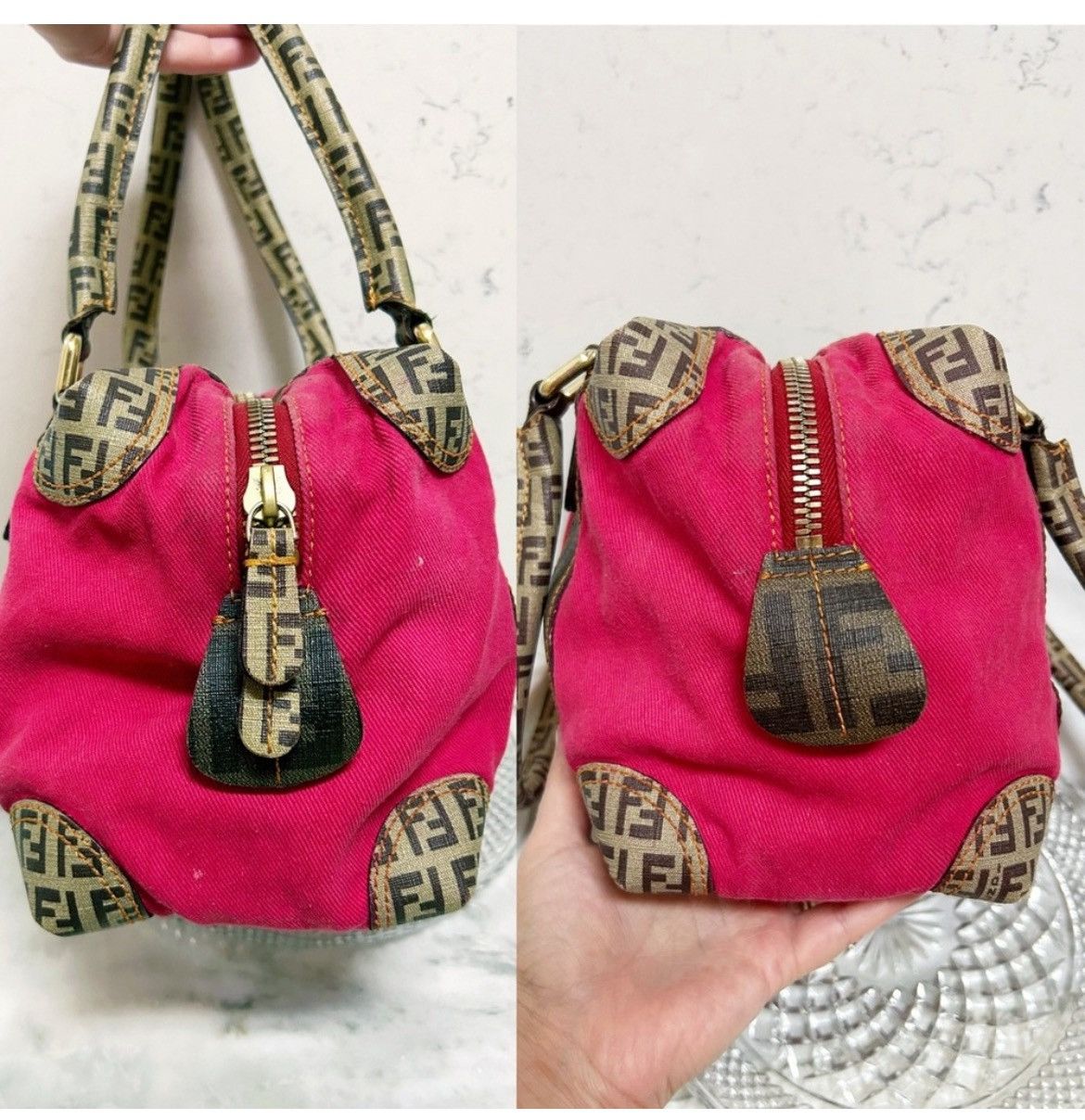 Fendi Authentic Fendi Rare Forever Bauletto Barbie Pink Boston Bag Size ONE SIZE - 5 Thumbnail