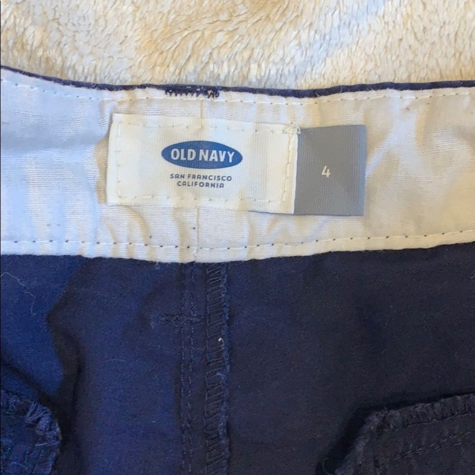 Old Navy Old Navy Navy Blue Chino Shorts | Sz 4 Size 27" / US 4 / IT 40 - 3 Thumbnail